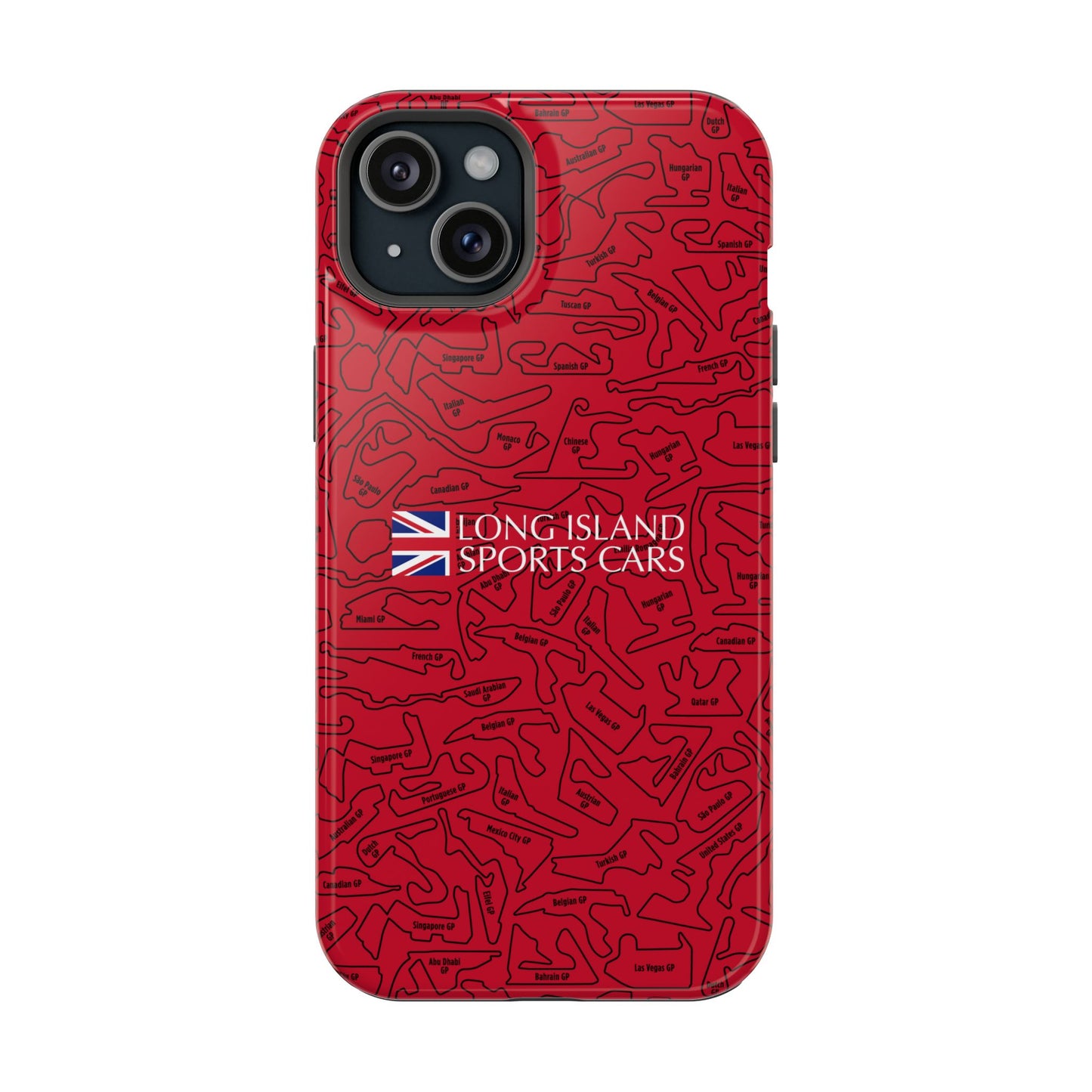 Long Island Sports Cars F1 race Track Inspired Impact-Resistant Phone Case