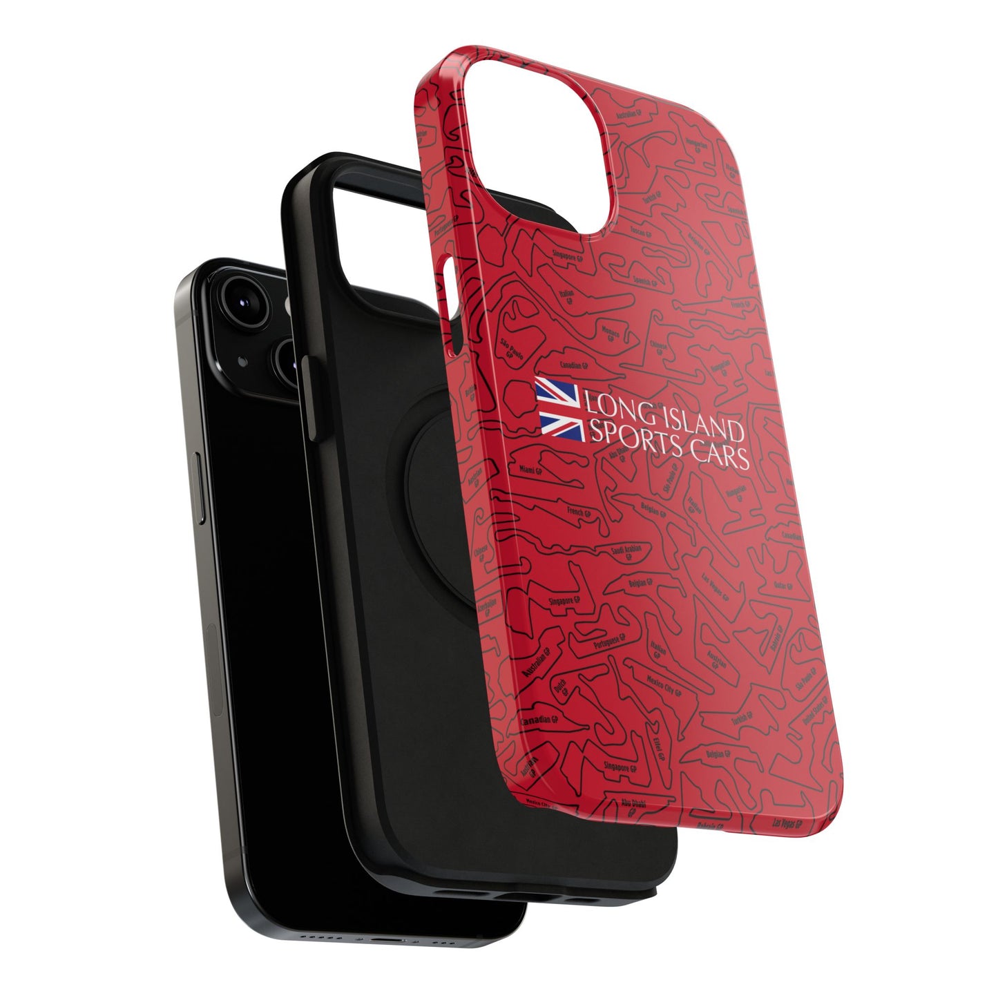 Long Island Sports Cars F1 race Track Inspired Impact-Resistant Phone Case