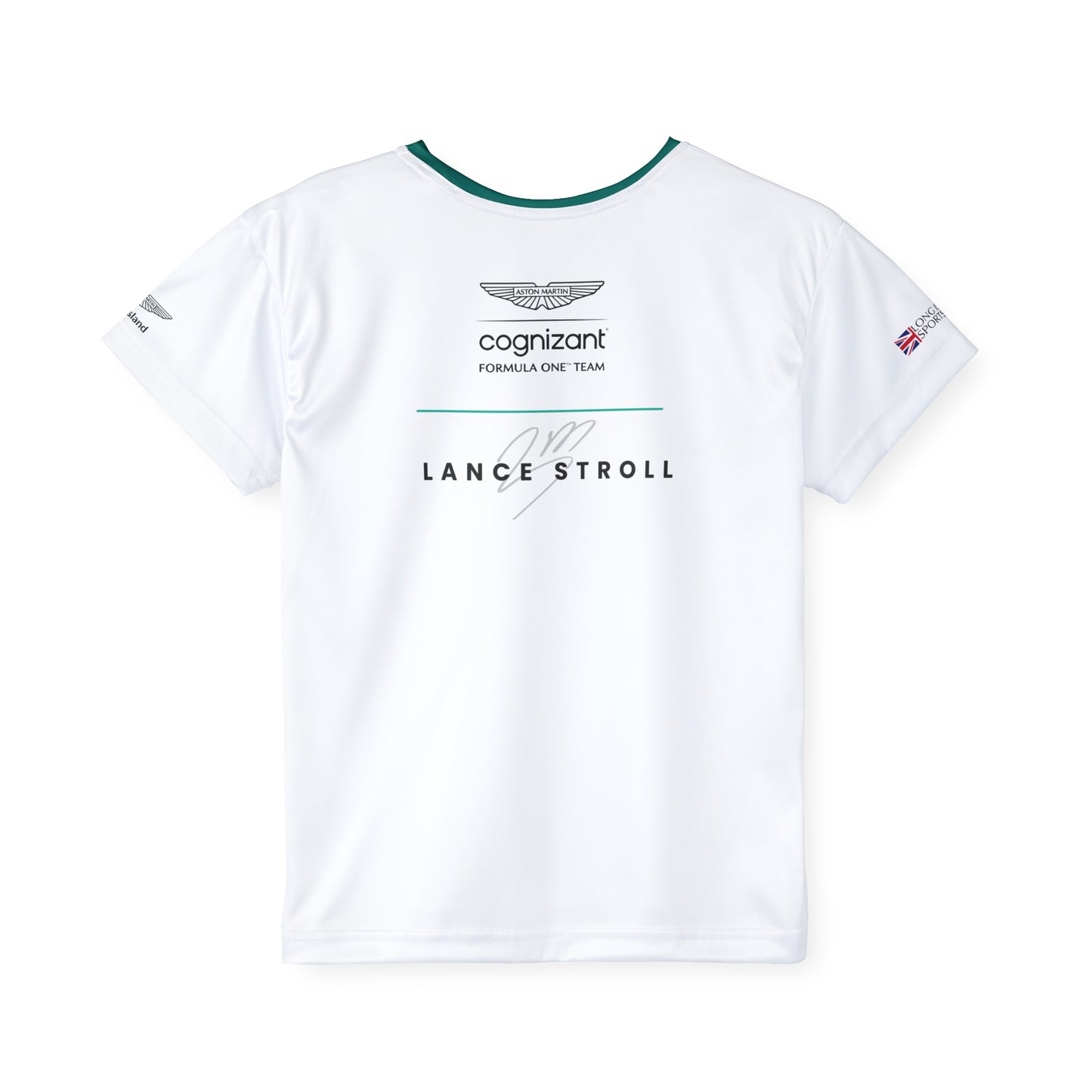 Kids Sports Jersey - Lance Stroll Formula 1 inspired Design for Young Speed Enthusiasts