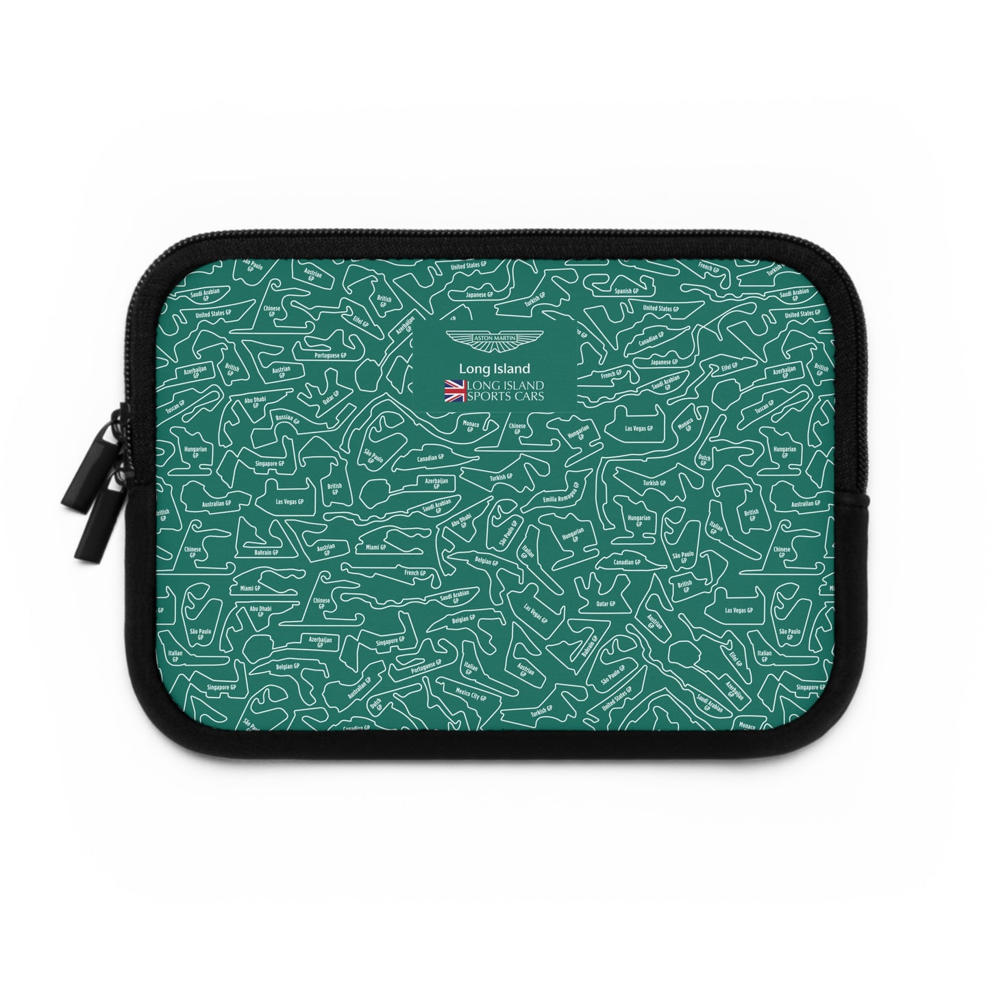 Long Island Sports Cars | Aston Martin Long Island | F1 Racetrack Laptop Sleeve