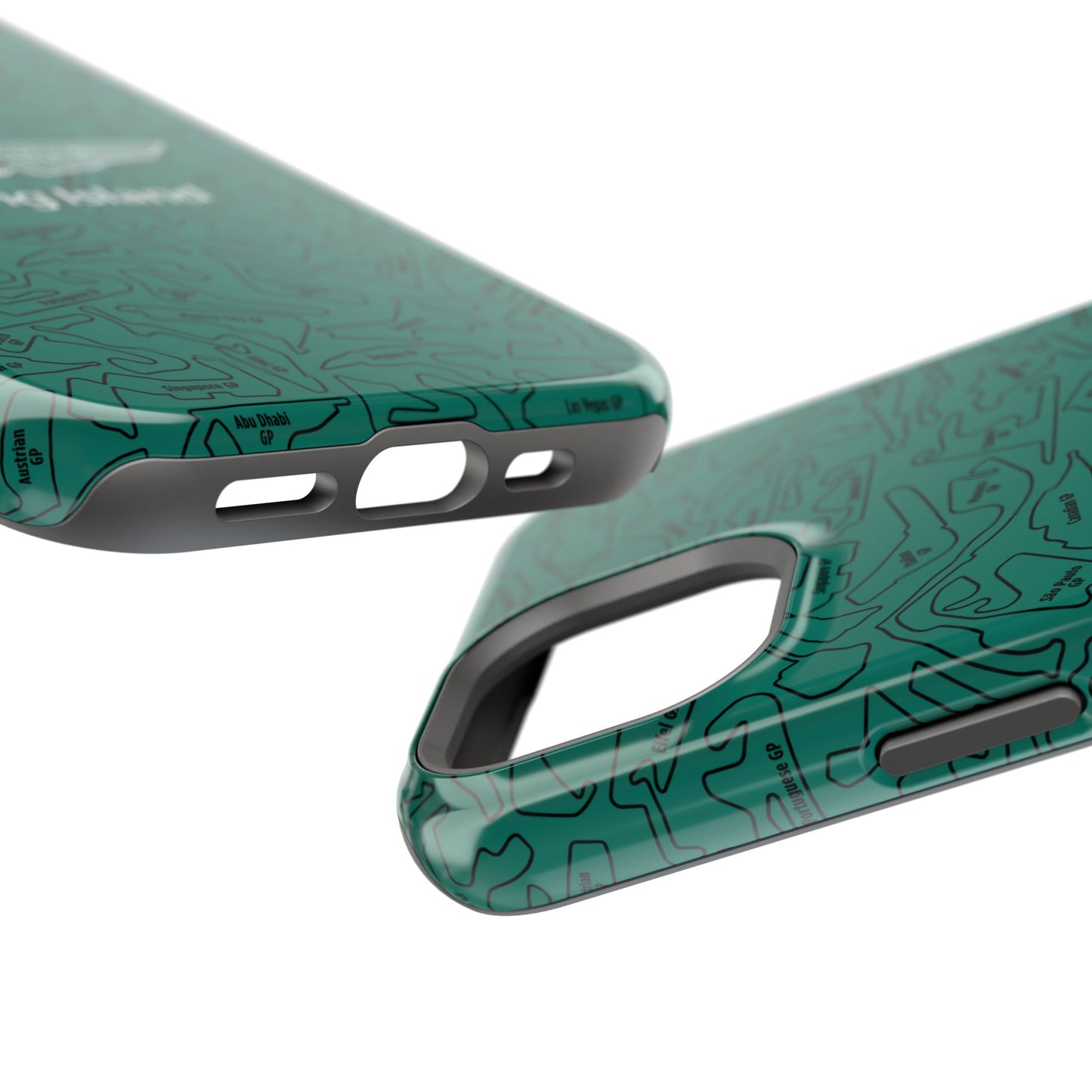 Aston Martin Long Island F1 race Track Inspired Impact-Resistant Phone Case