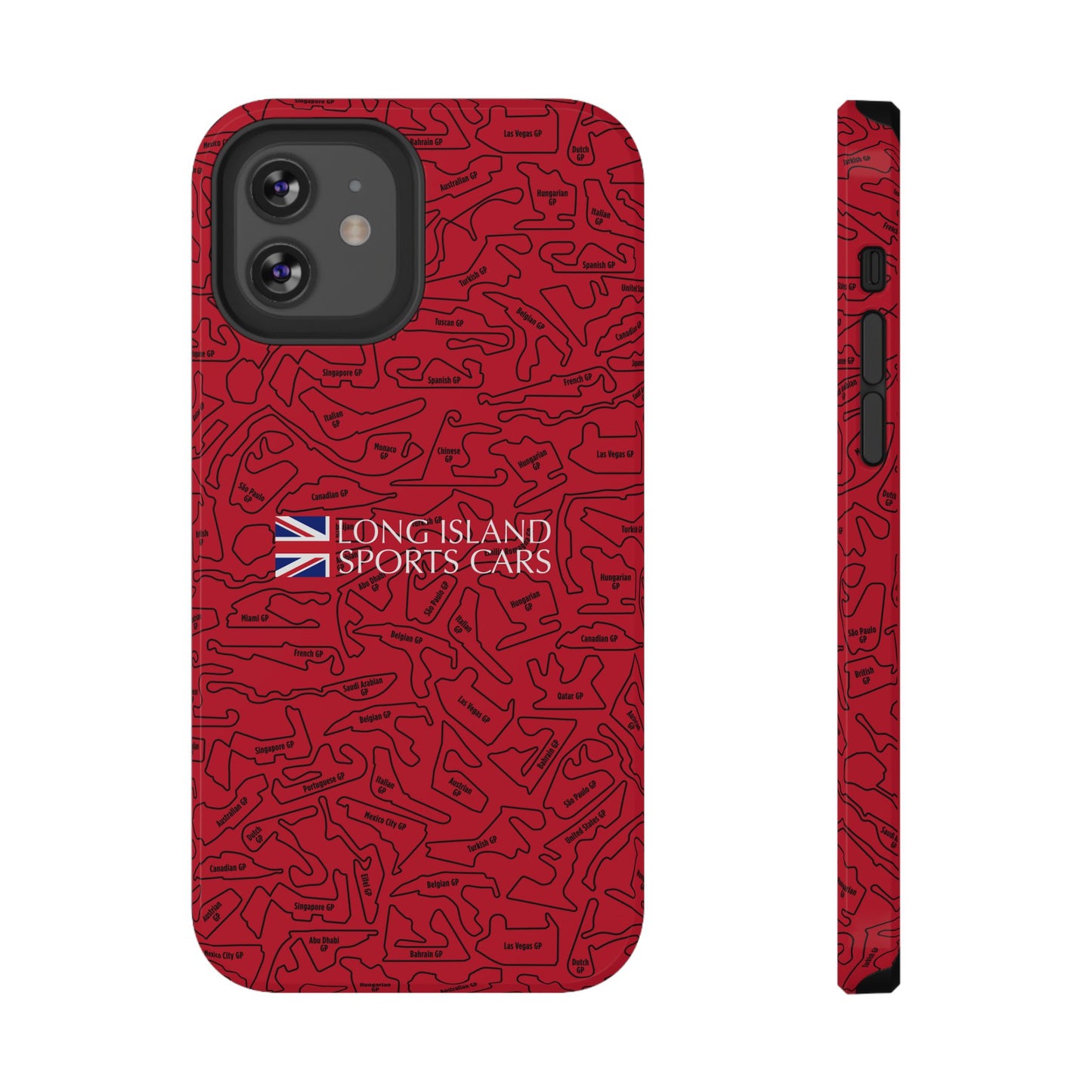 Long Island Sports Cars F1 race Track Inspired Impact-Resistant Phone Case