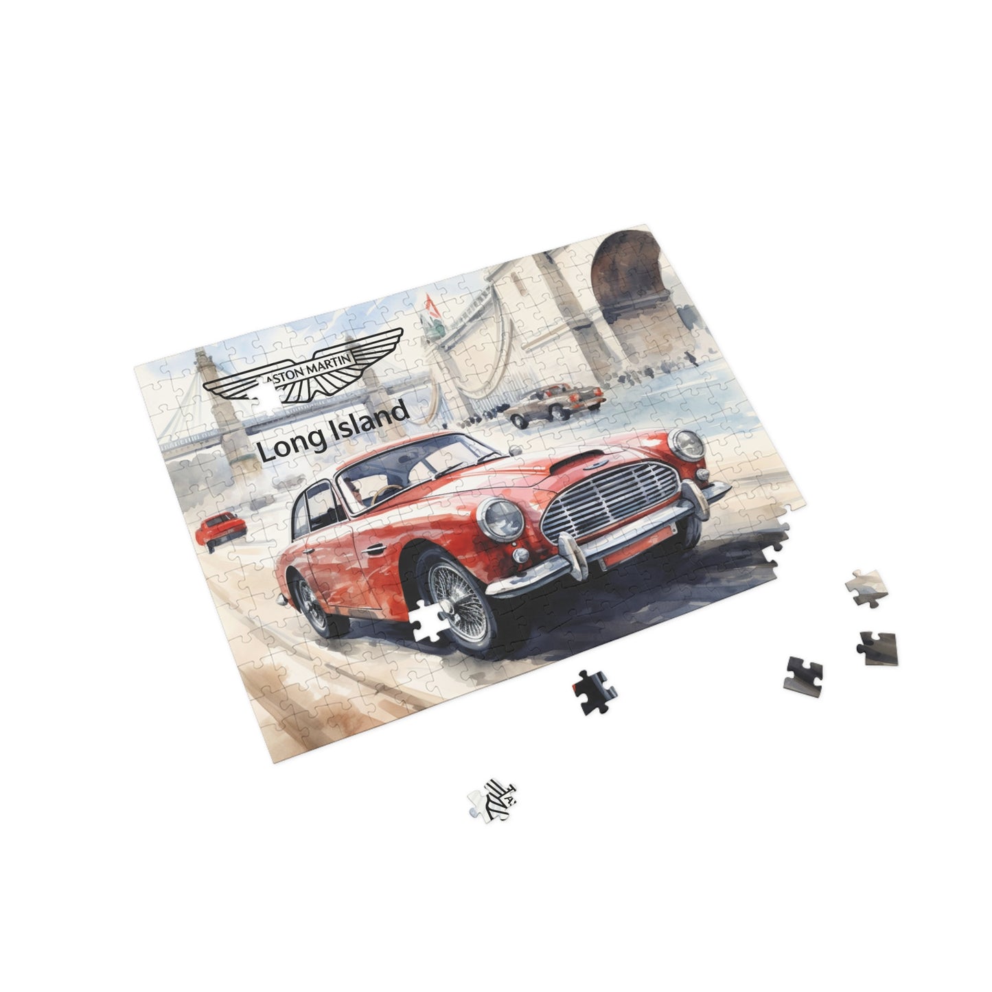 Aston Martin Long Island DB2 Inspired Puzzle - 96, 252, 500, 1000-Piece Options - Perfect Gift for Car Lovers & Puzzle Enthusiasts