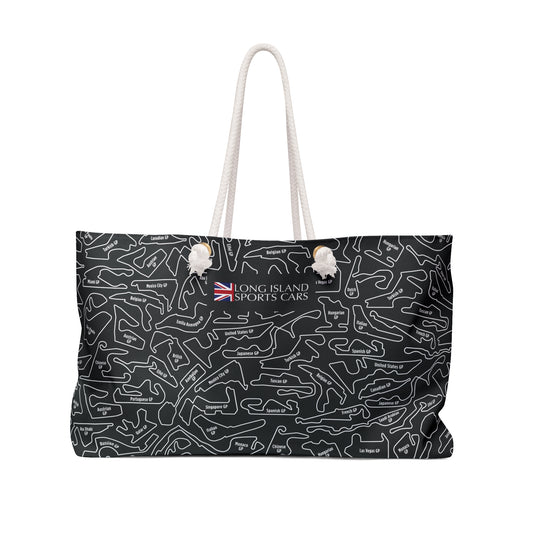 Long Island Sports Cars F1 Racetrack Stylish Weekender Bag
