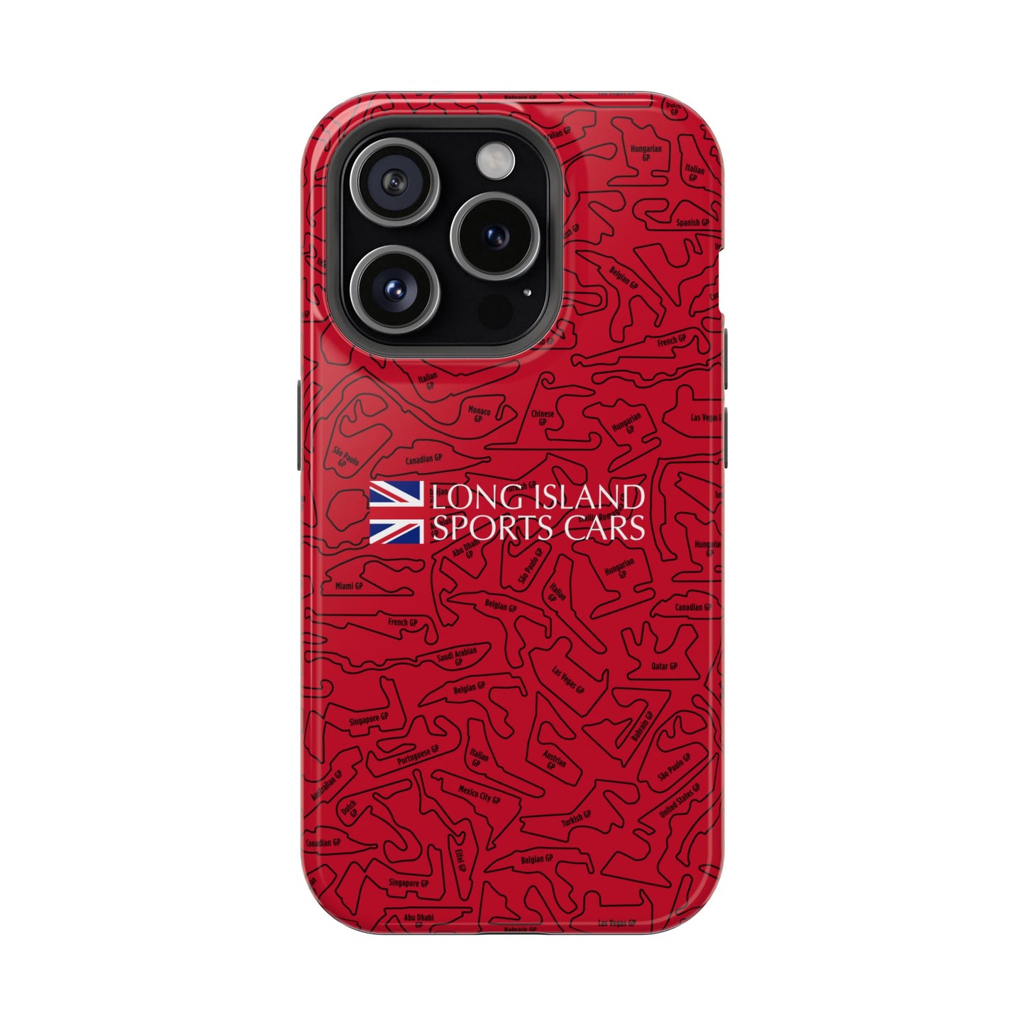 Long Island Sports Cars F1 race Track Inspired Impact-Resistant Phone Case