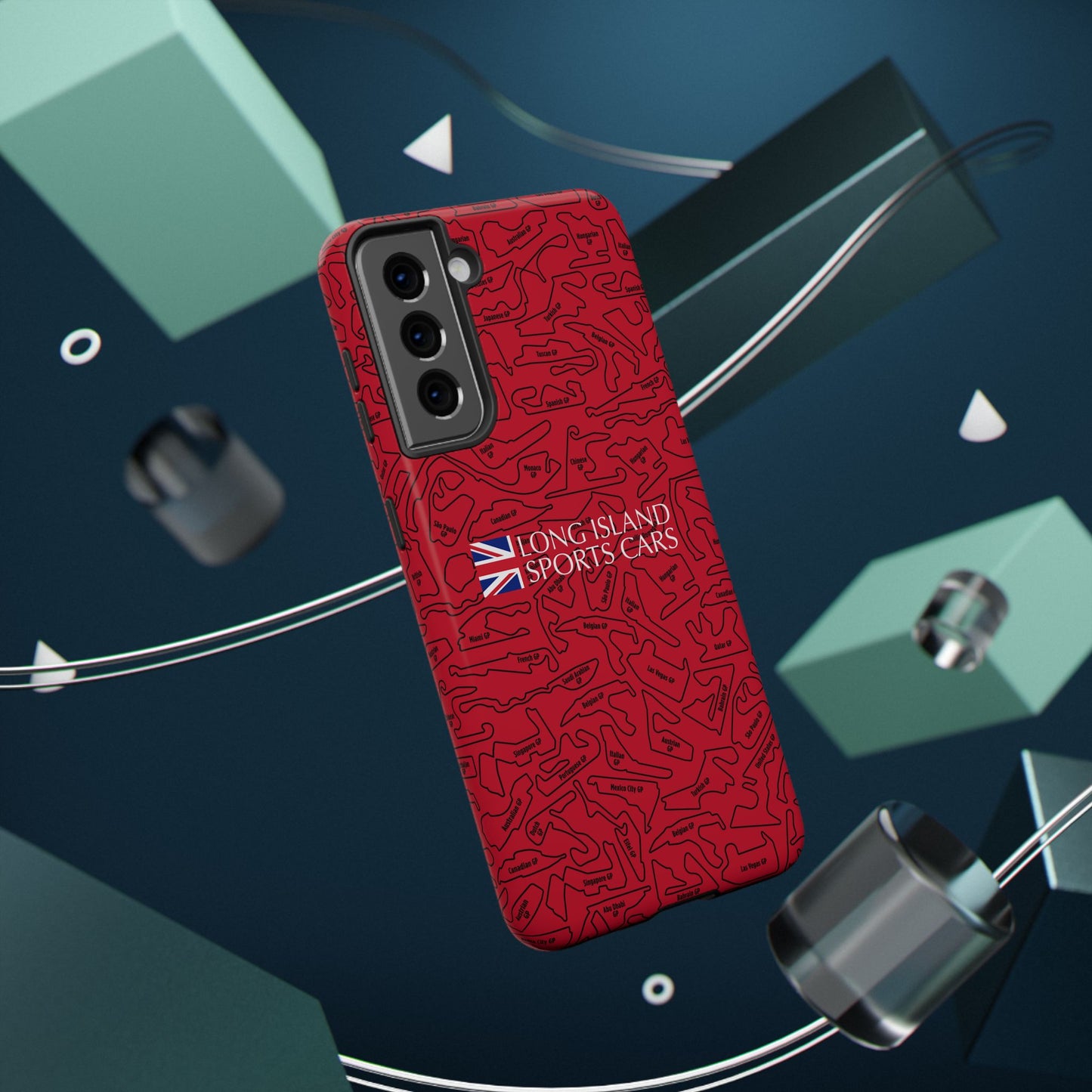 Long Island Sports Cars F1 race Track Inspired Impact-Resistant Phone Case