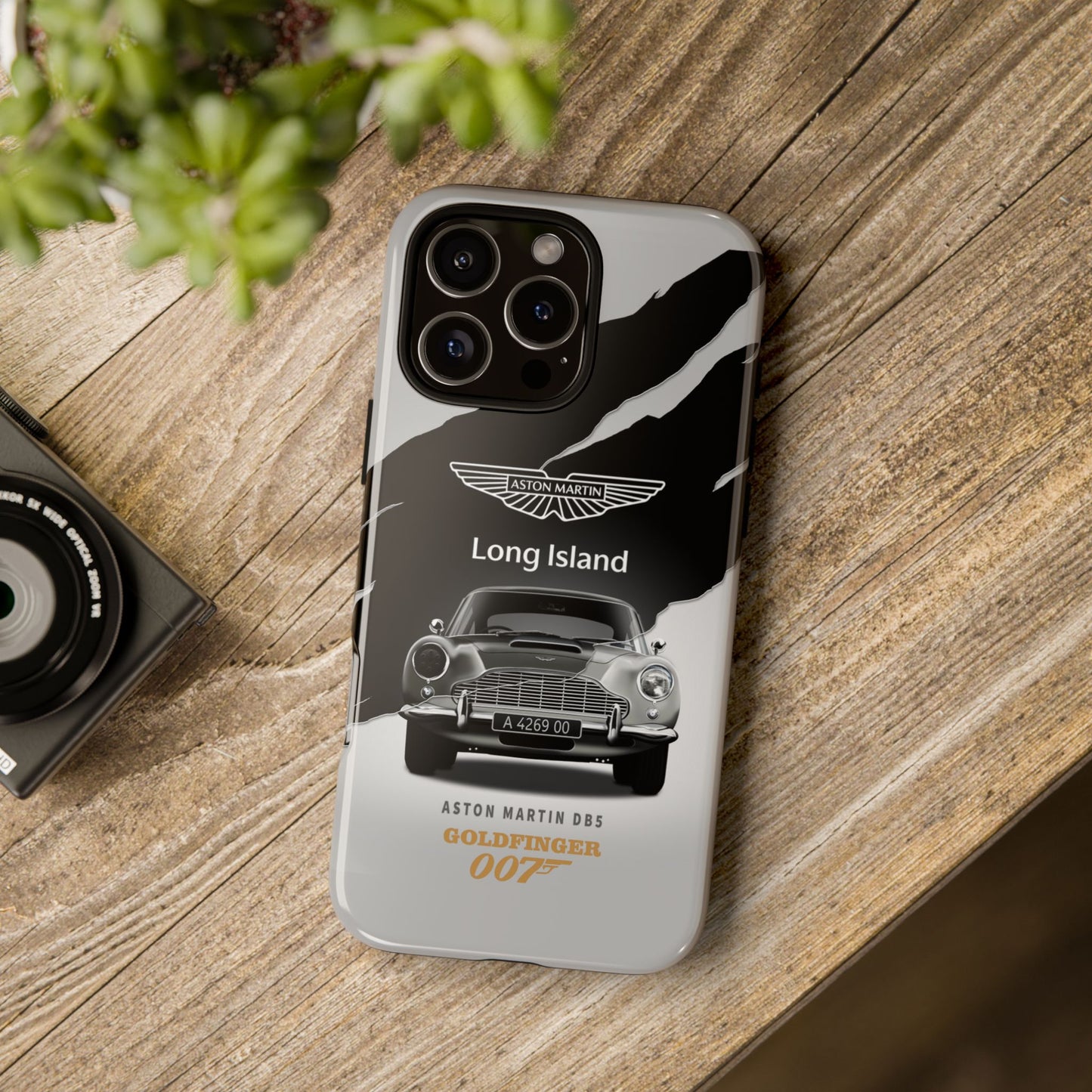 Aston Martin Long Island Phone Case Aston Martin DB5 Goldfinger 007 inspired Phone case (iPhone 8-17)