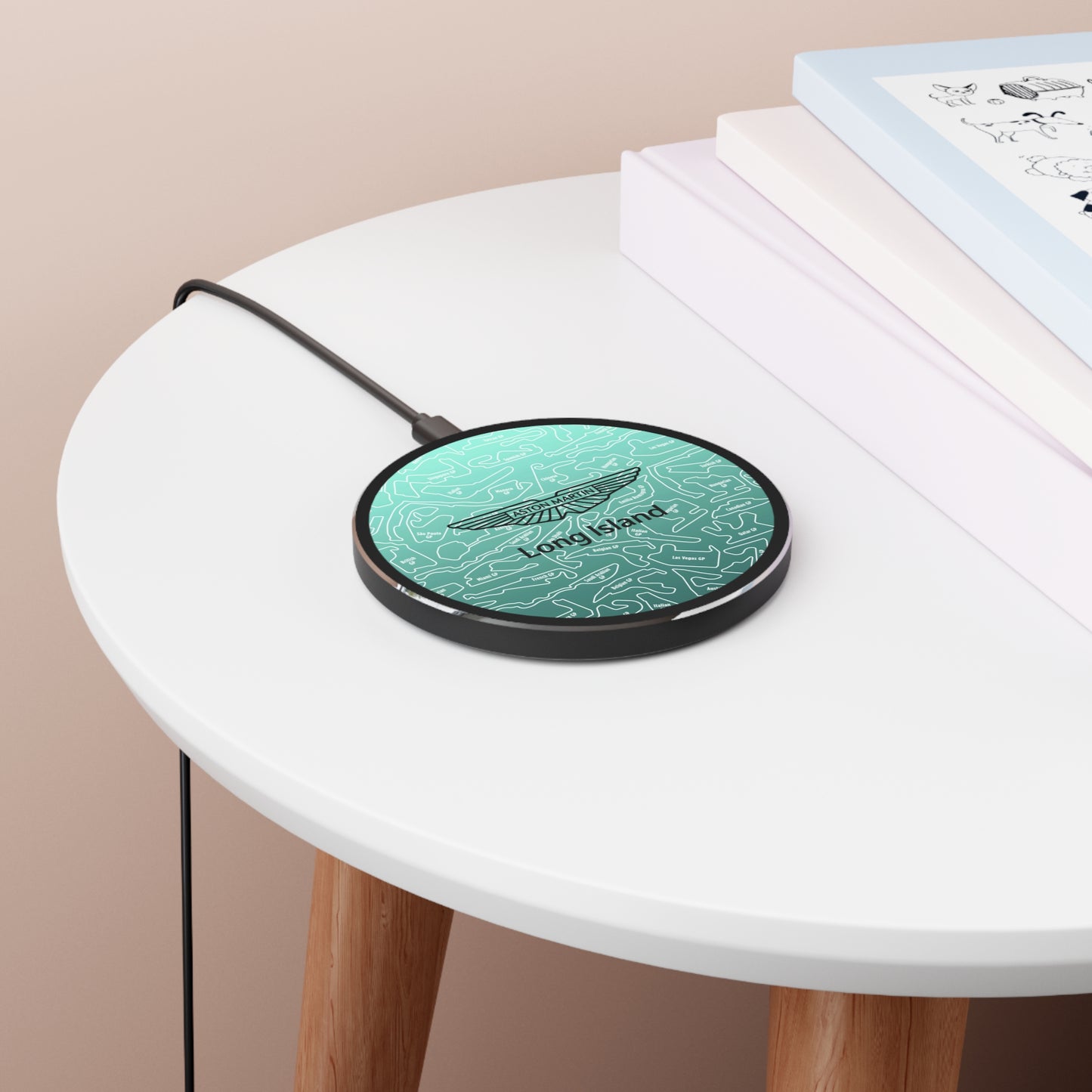 Aston Martin Long island F1 Race Tracks Wireless Charger - Fast Charging Pad