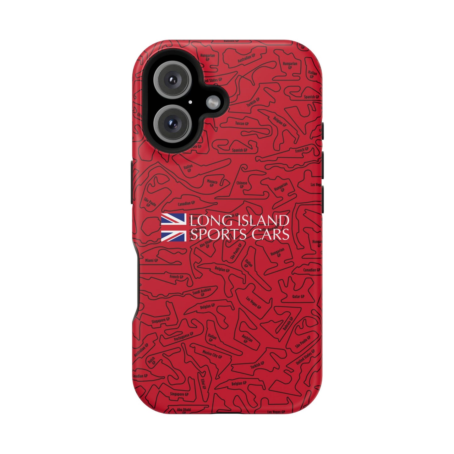 Long Island Sports Cars F1 race Track Inspired Impact-Resistant Phone Case