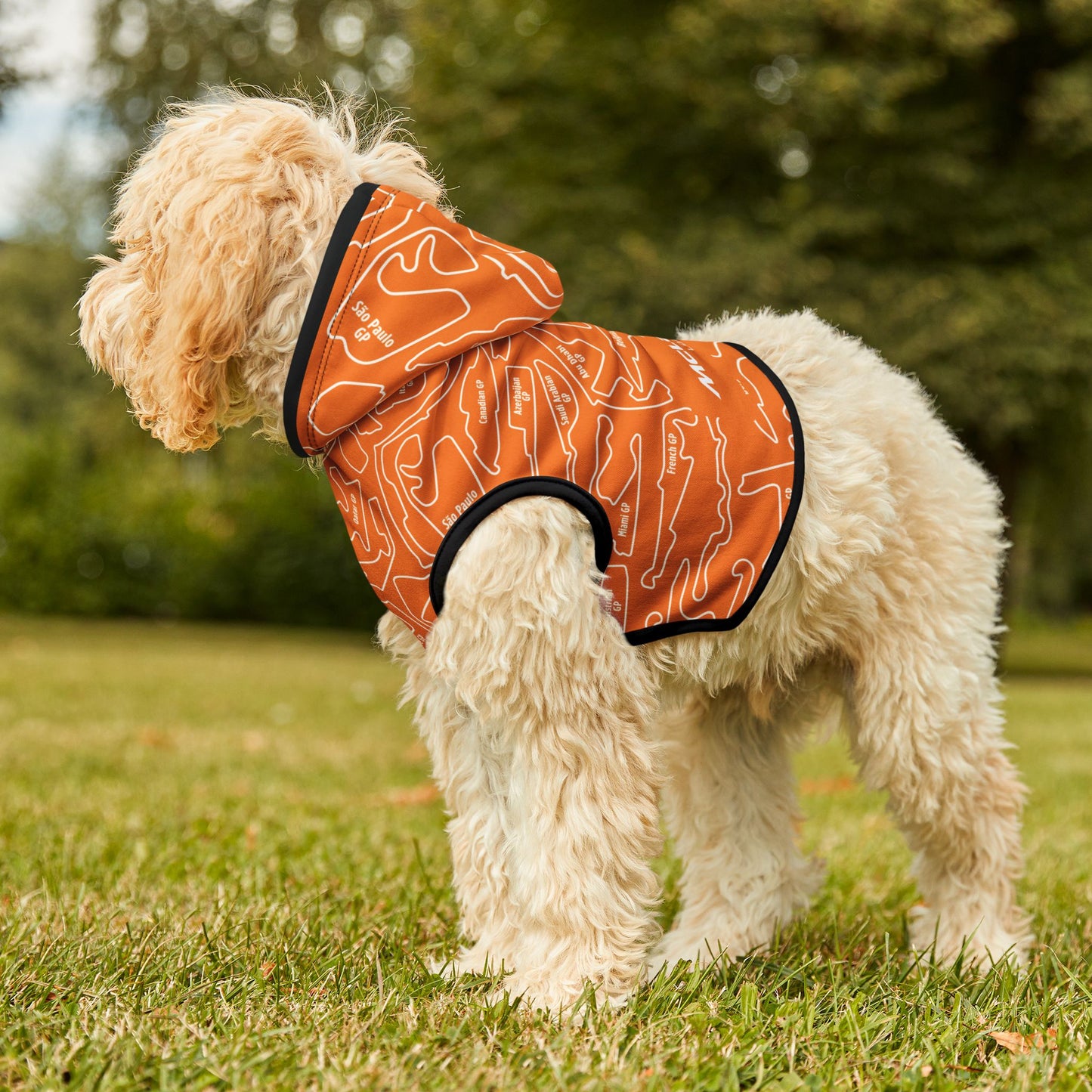 McLaren Long Island Race Track F1 Pet Hoodie