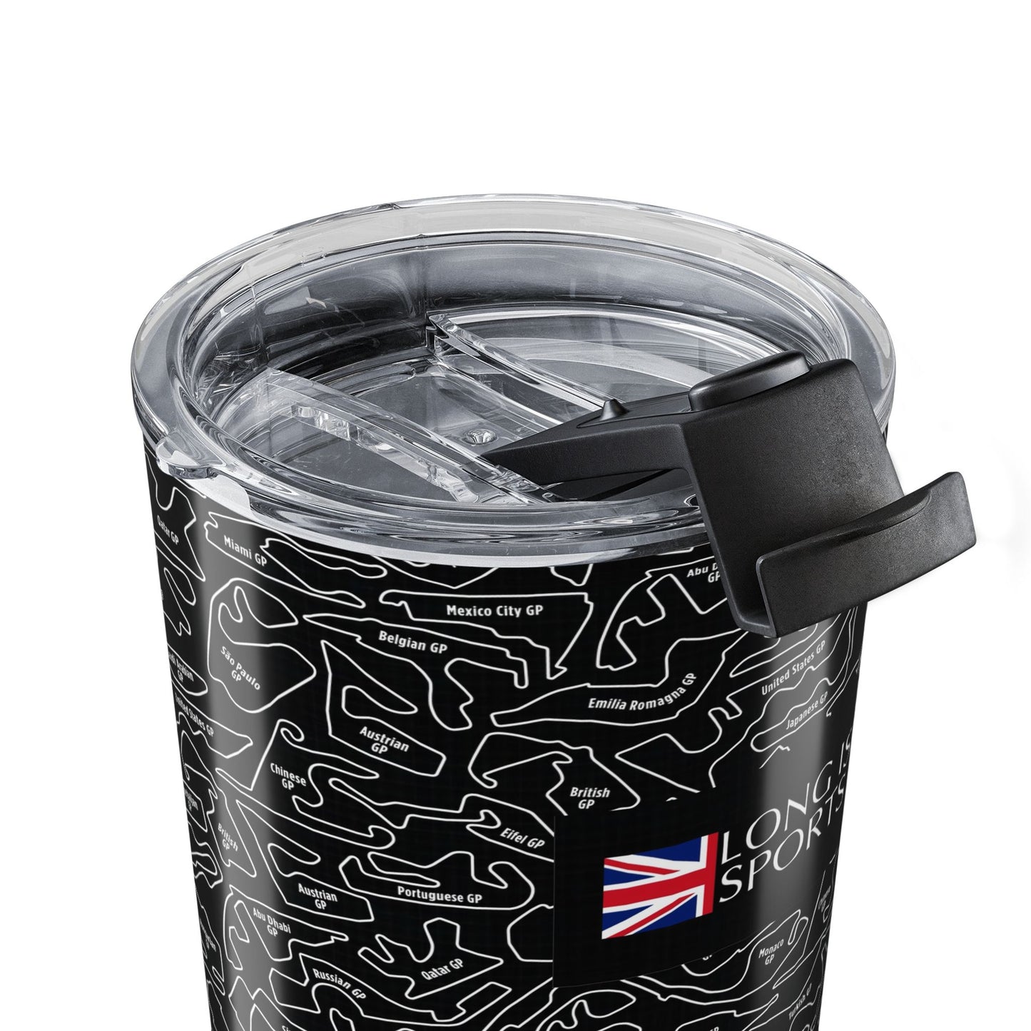 Long Island Sports Cars True Black F1 Racetrack 20oz Tumbler
