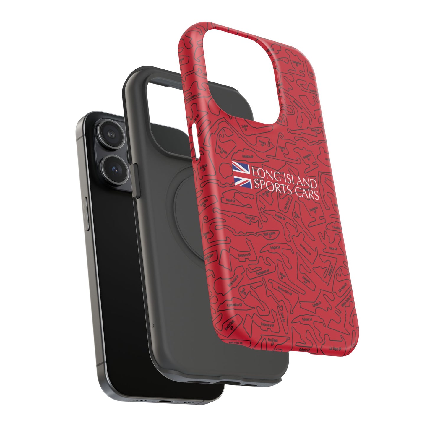 Long Island Sports Cars F1 race Track Inspired Impact-Resistant Phone Case