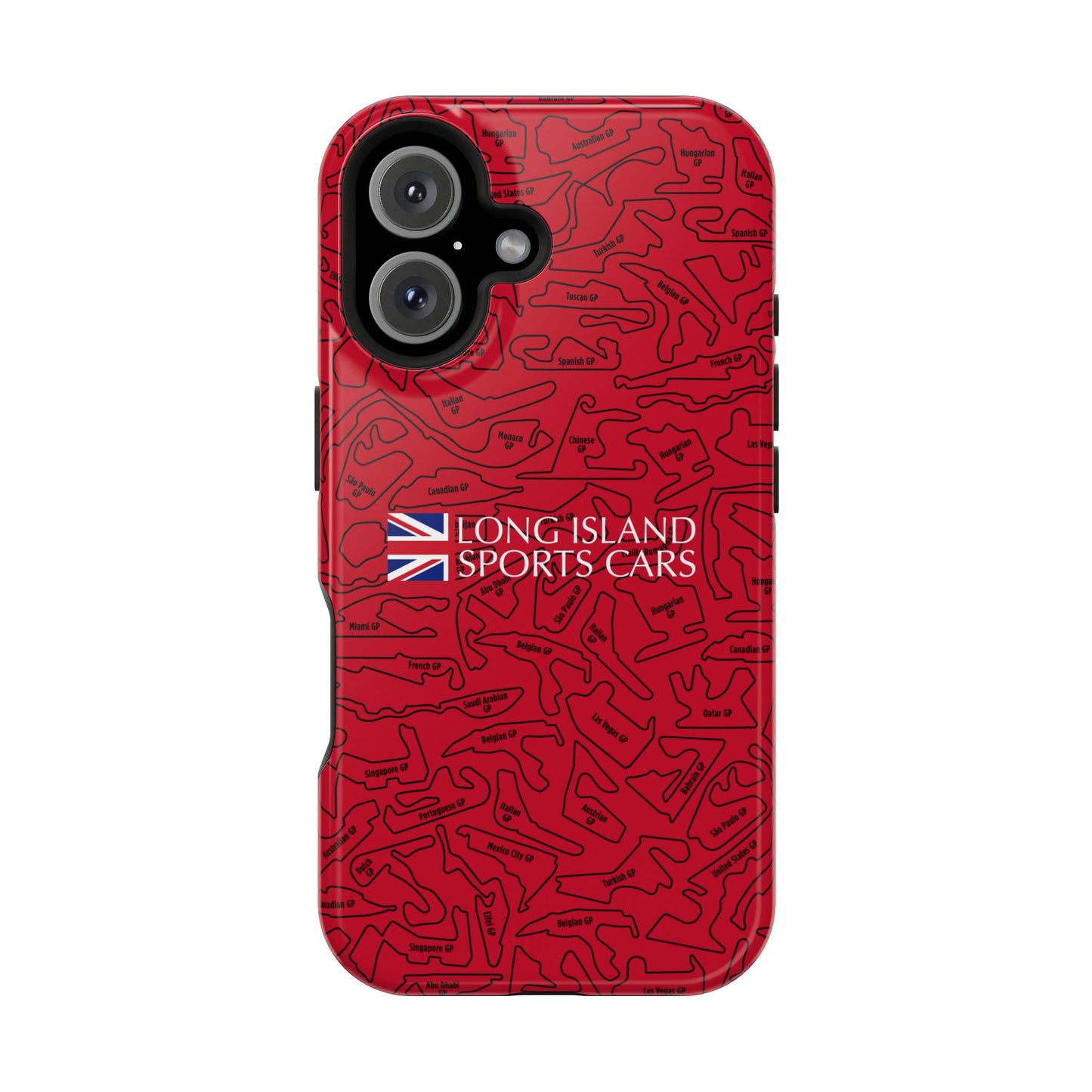 Long Island Sports Cars F1 race Track Inspired Impact-Resistant Phone Case