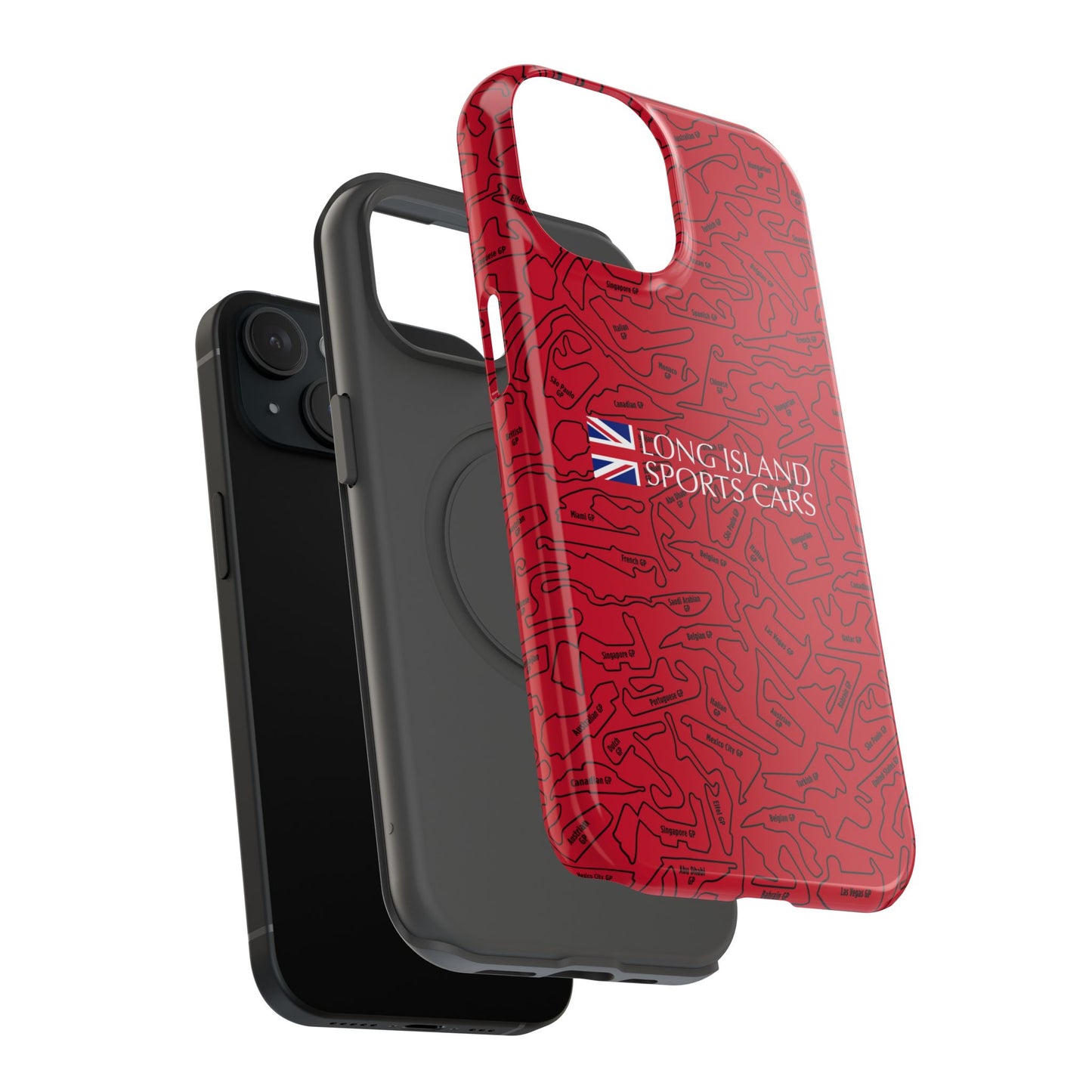 Long Island Sports Cars F1 race Track Inspired Impact-Resistant Phone Case