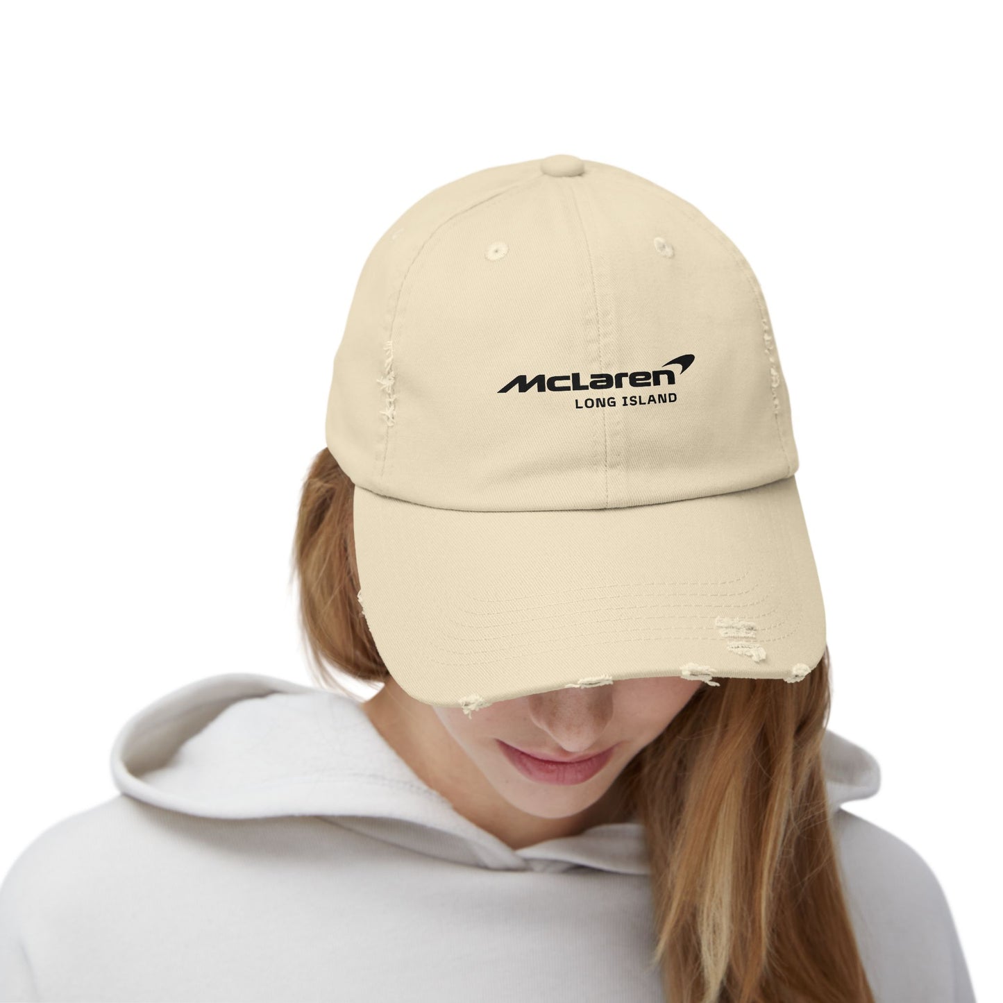 McLaren Long Island Unisex Distressed Cap / Stone