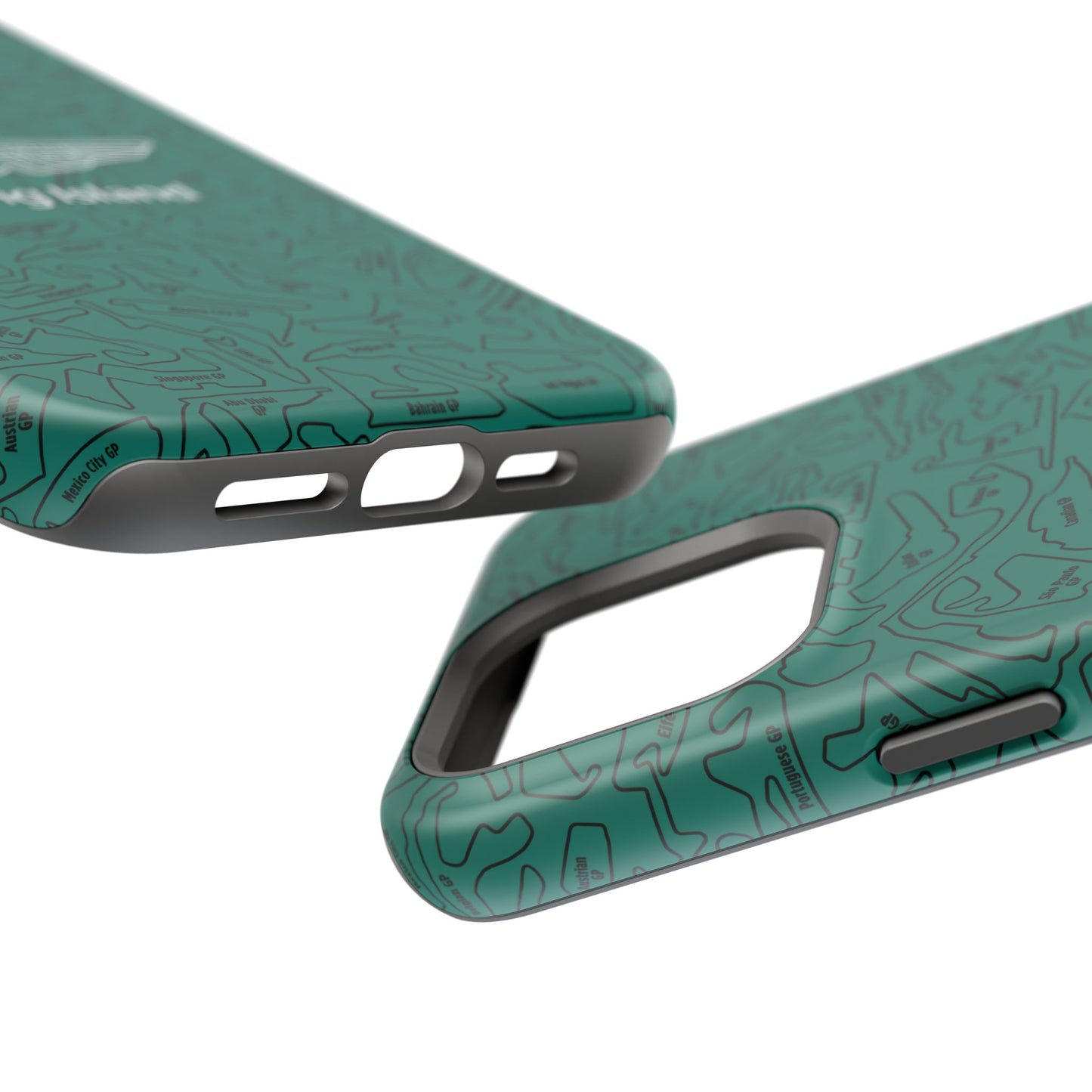 Aston Martin Long Island F1 race Track Inspired Impact-Resistant Phone Case