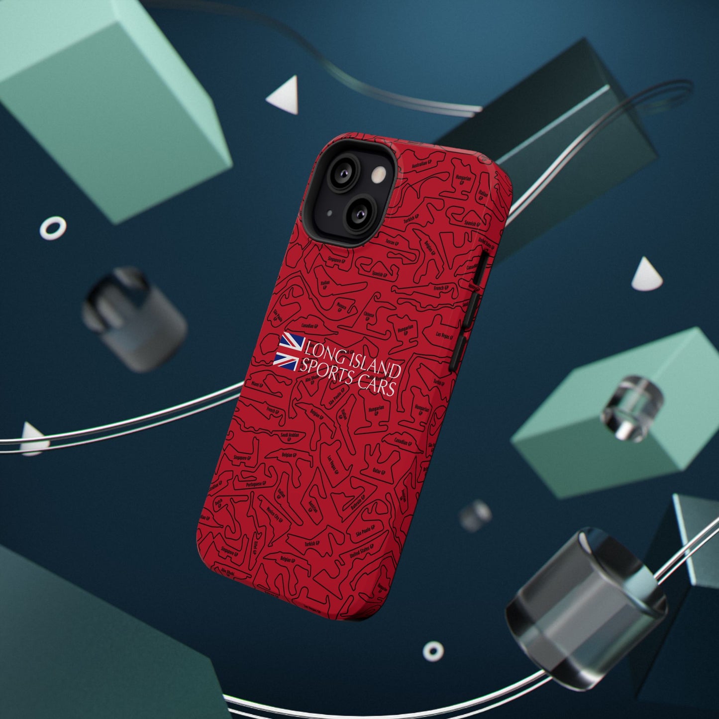 Long Island Sports Cars F1 race Track Inspired Impact-Resistant Phone Case