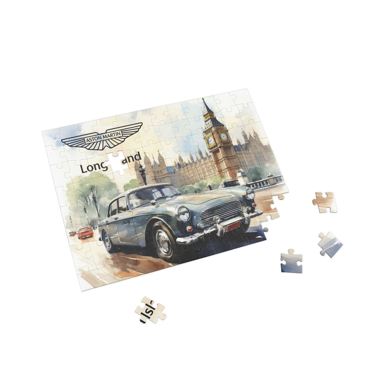Aston Martin Long Island DB2 Inspired Puzzle - 96, 252, 500, 1000-Piece Options - Perfect Gift for Car Lovers & Puzzle Enthusiasts