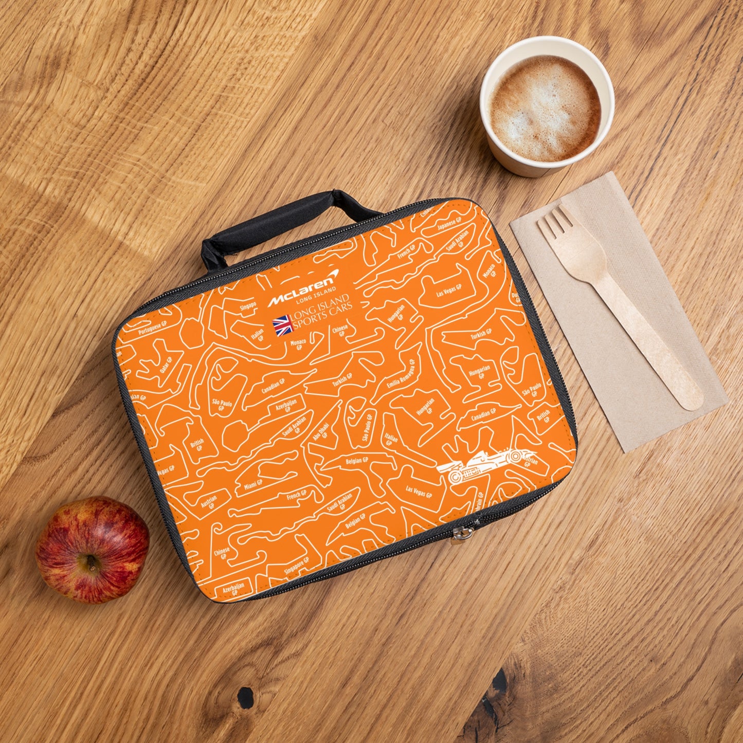 McLaren F1 Racetrack Lunch Bag - Stylish Insulated Tote for Cars Enthusiasts