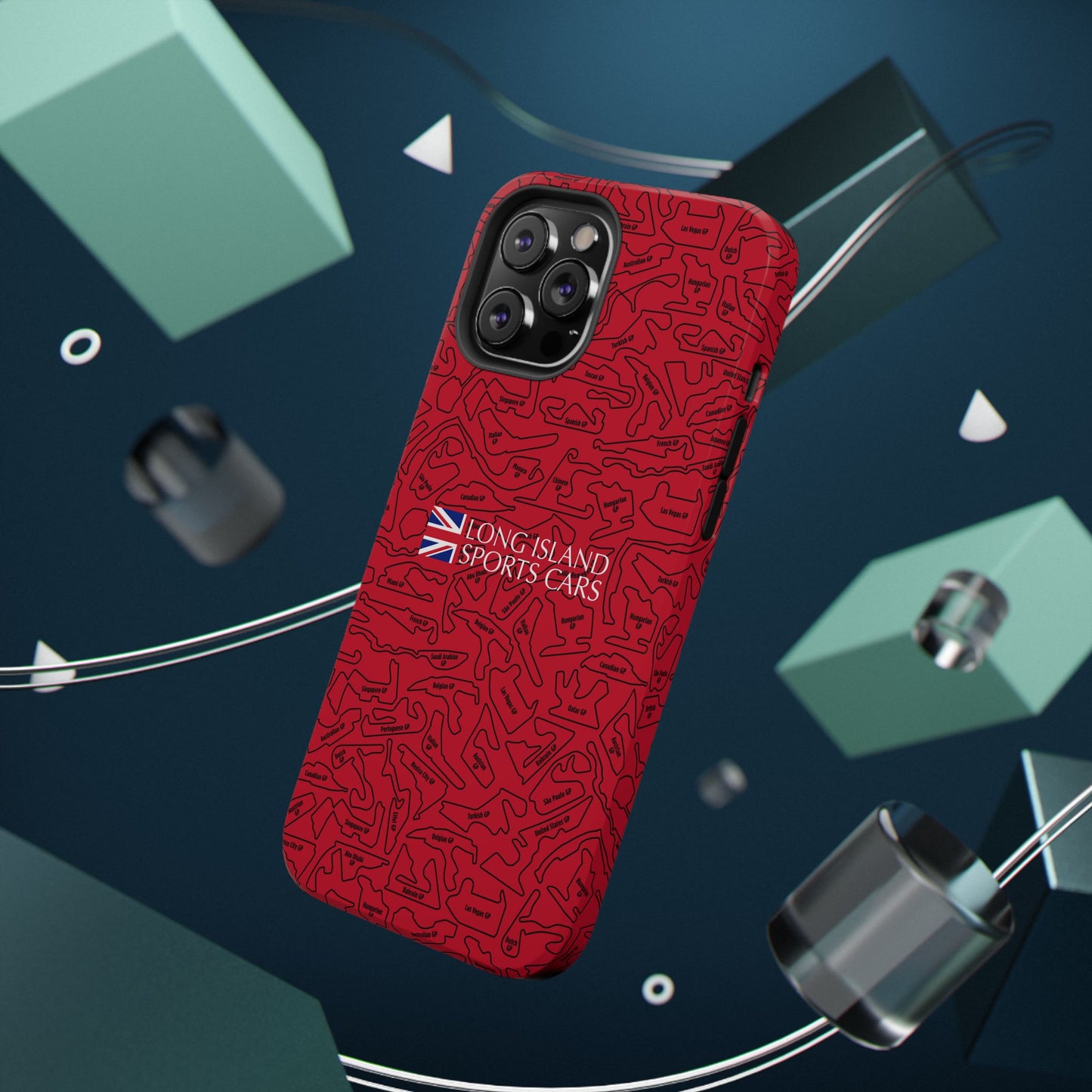 Long Island Sports Cars F1 race Track Inspired Impact-Resistant Phone Case