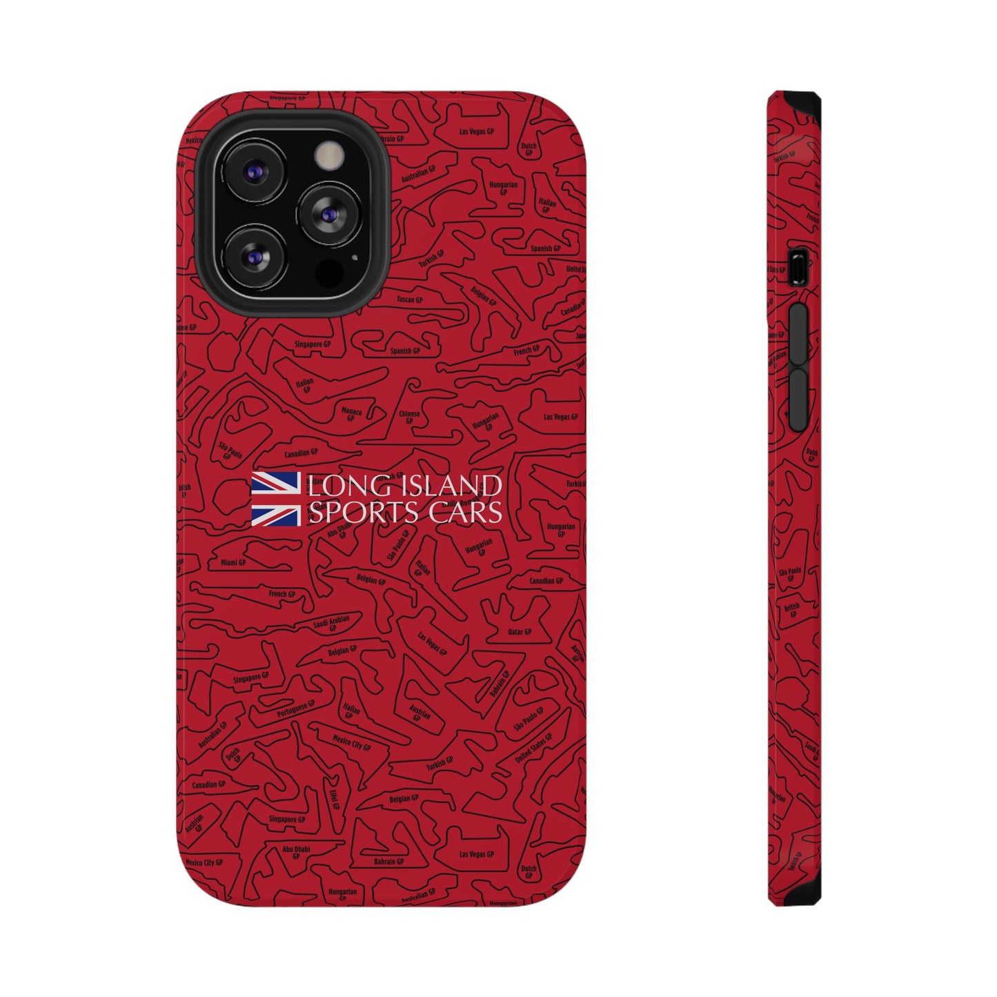 Long Island Sports Cars F1 race Track Inspired Impact-Resistant Phone Case