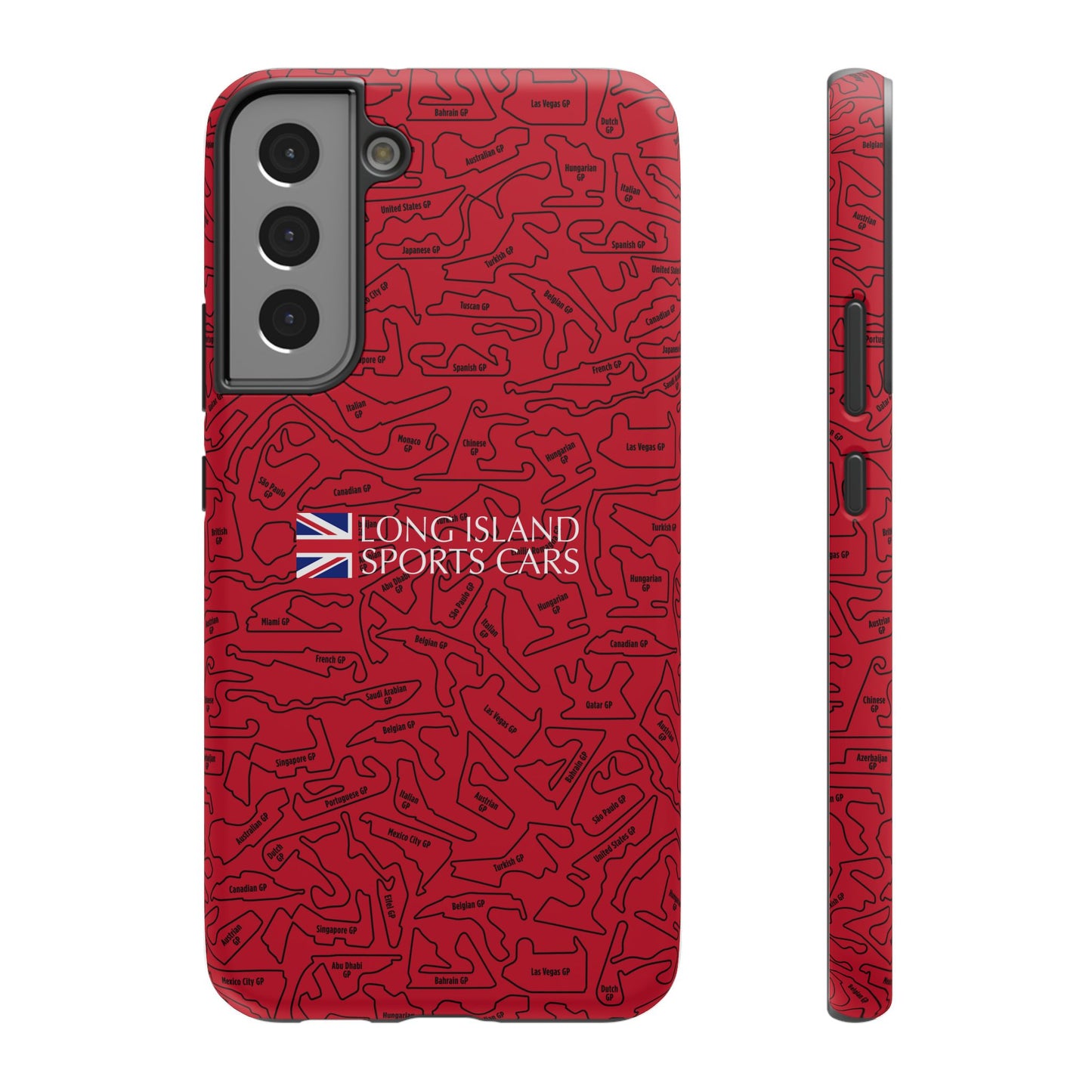 Long Island Sports Cars F1 race Track Inspired Impact-Resistant Phone Case