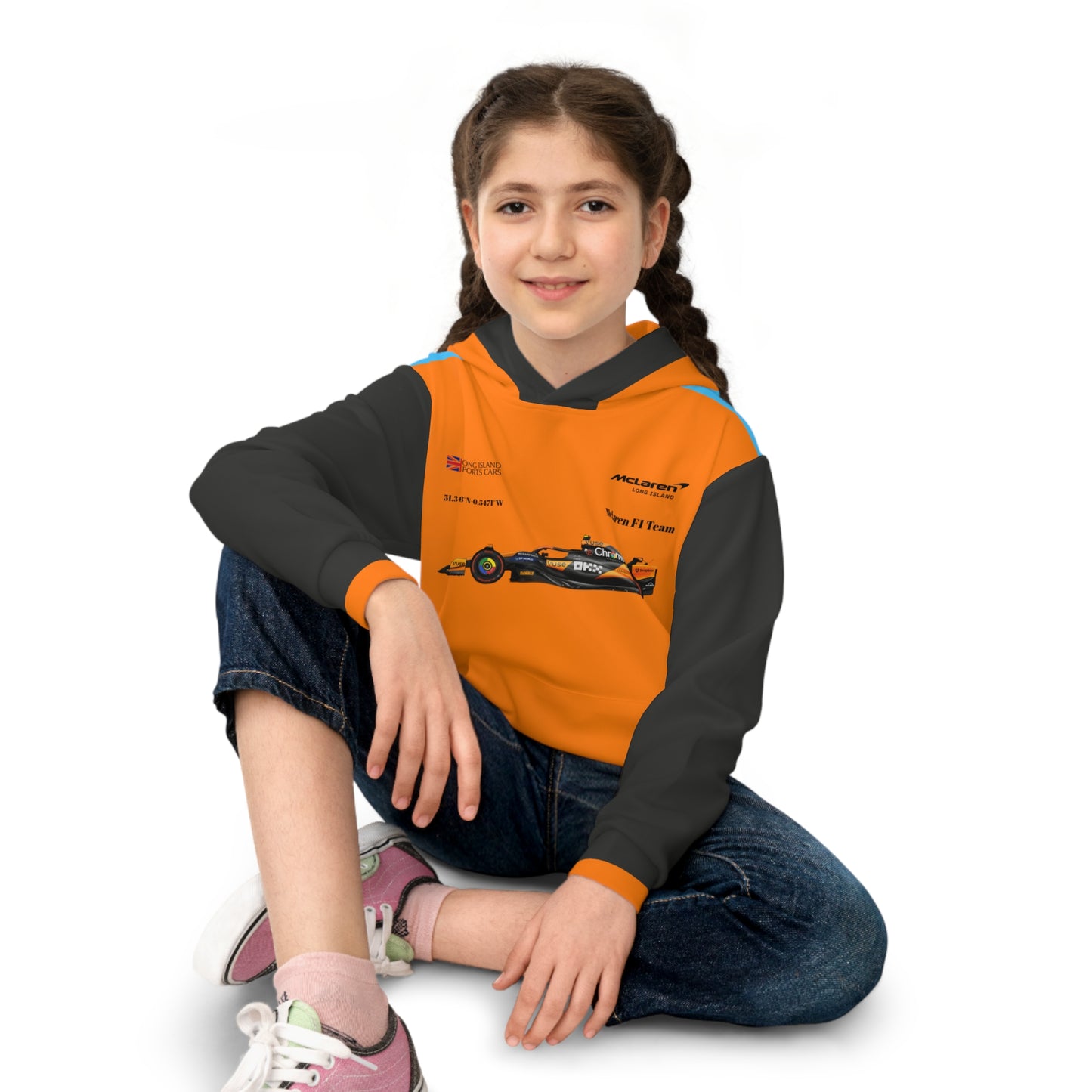 McLaren Long Island F1 Lando Norris inspired Children's Hoodie - Comfort and Style for Kids