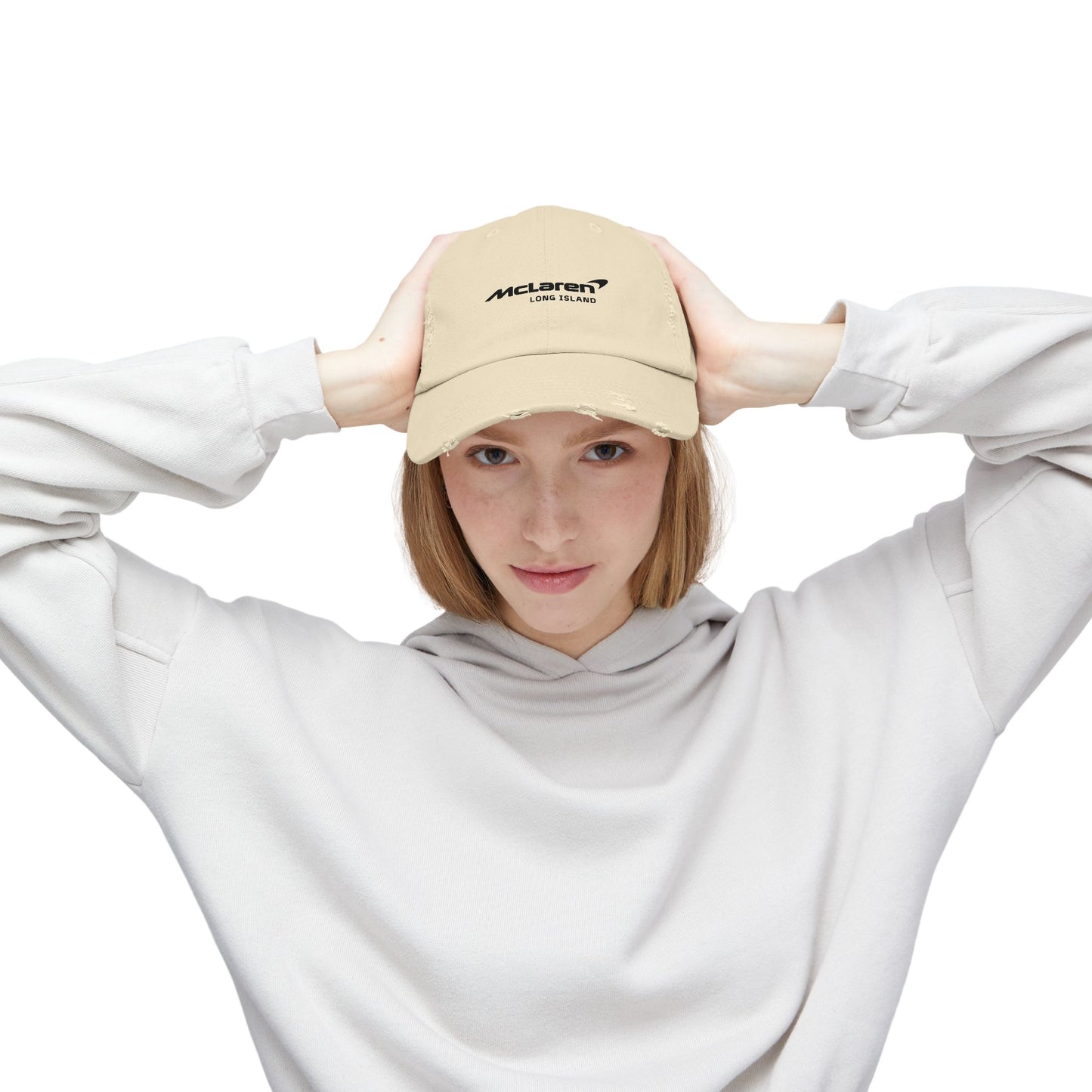 McLaren Long Island Unisex Distressed Cap / Stone