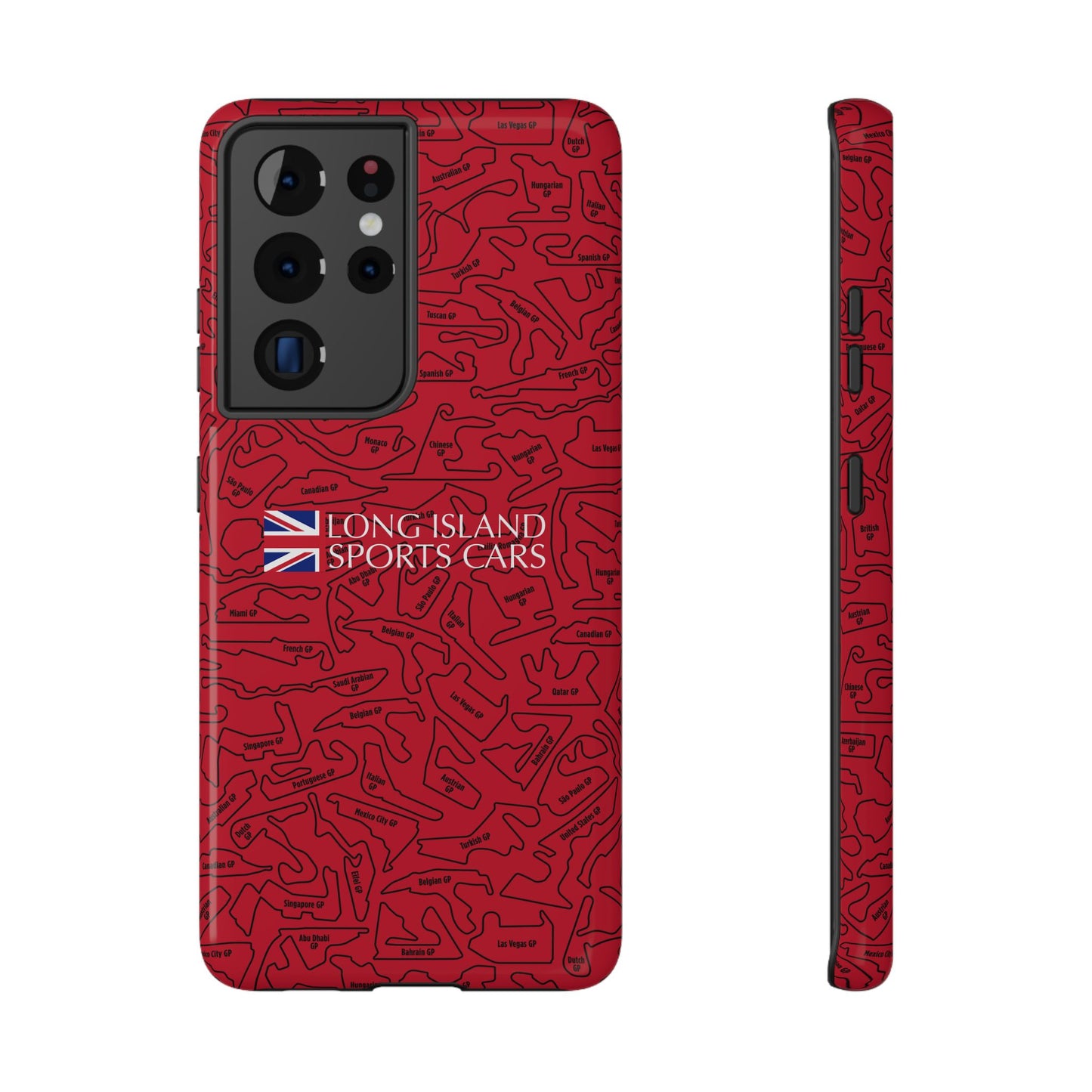 Long Island Sports Cars F1 race Track Inspired Impact-Resistant Phone Case