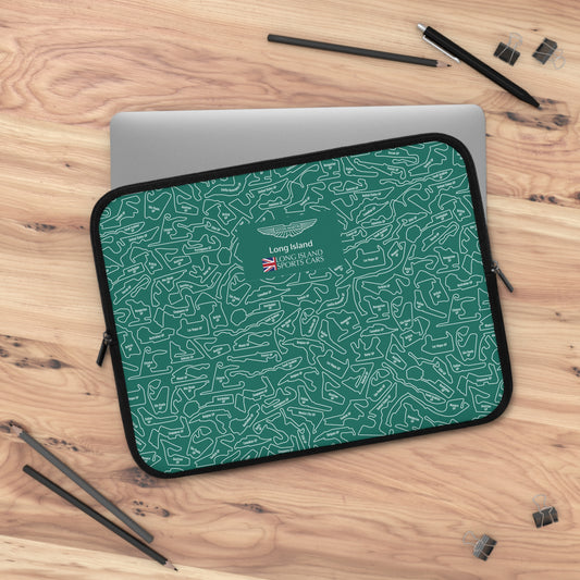 Aston Martin Long Island F1 Racetrack Laptop Sleeve