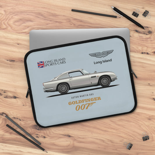 Aston Martin Long Island DB5 Goldfinger 007 inspired Laptop Sleeve