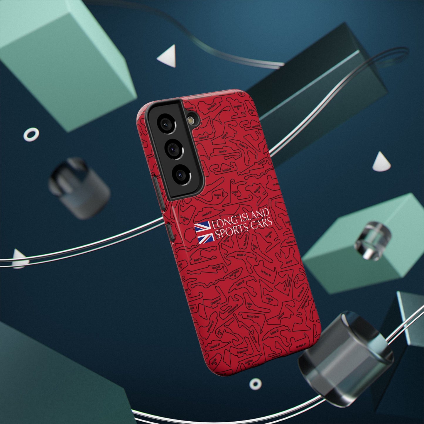 Long Island Sports Cars F1 race Track Inspired Impact-Resistant Phone Case