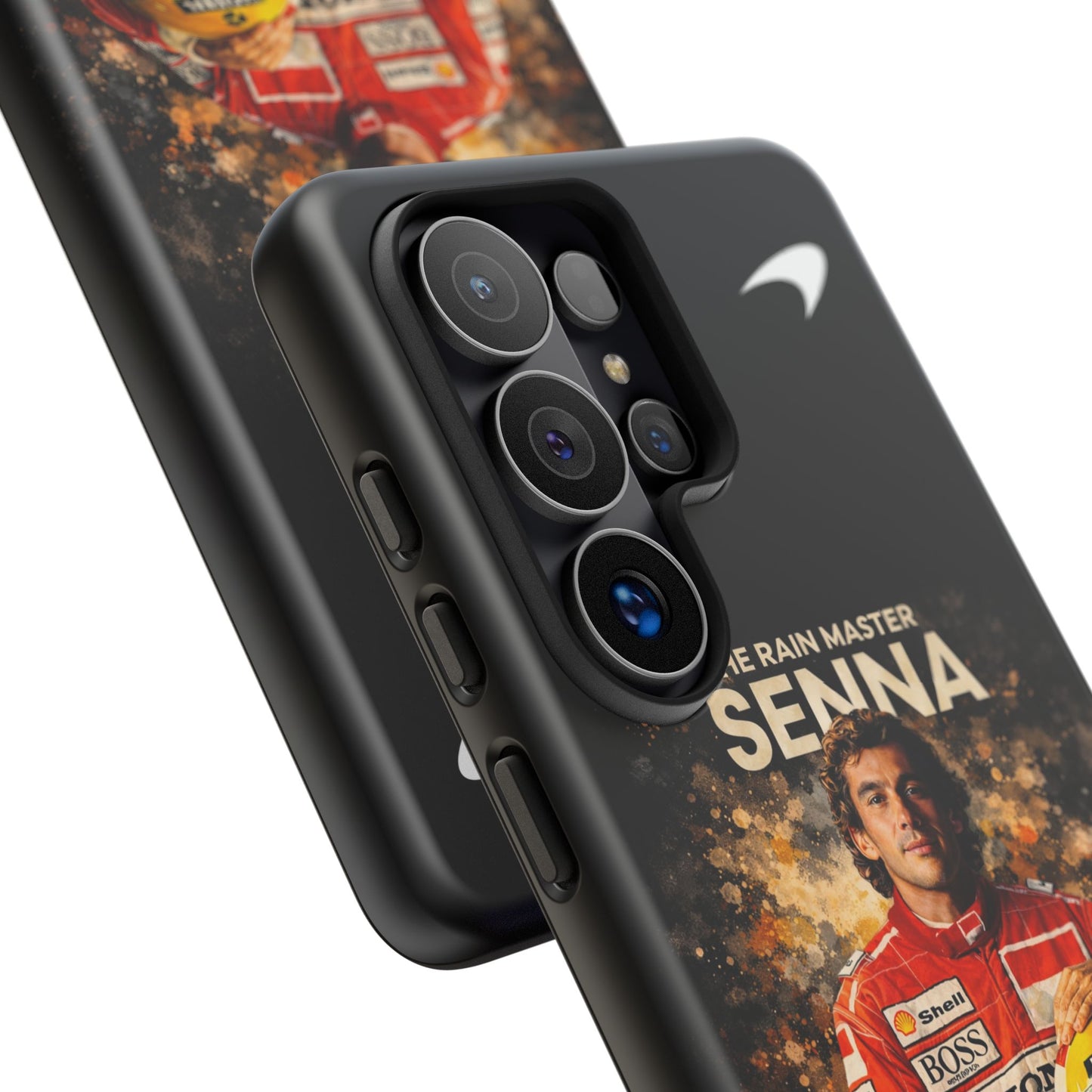 McLaren Long Island “The Rain Master” Ayrton Senna Inspired Impact-Resistant Phone Case | Durable Protection for Car Enthusiasts