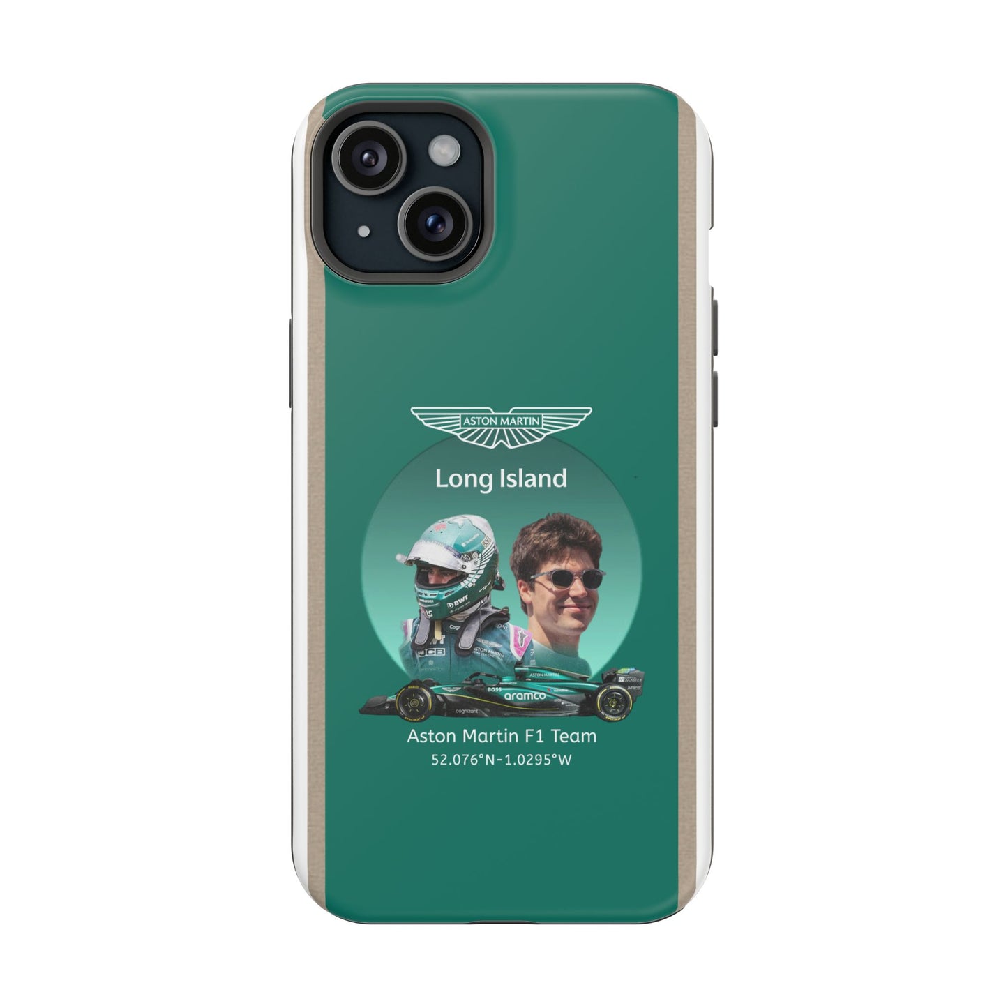 Aston Martin Long Island F1 inspired Lance Stroll Impact-Resistant Phone Case - Sleek & Stylish