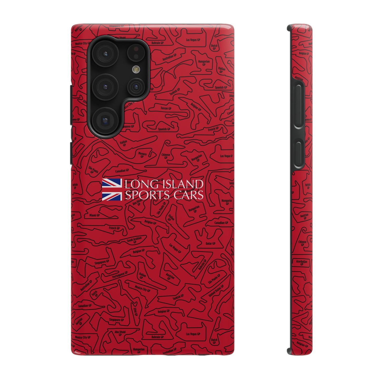 Long Island Sports Cars F1 race Track Inspired Impact-Resistant Phone Case