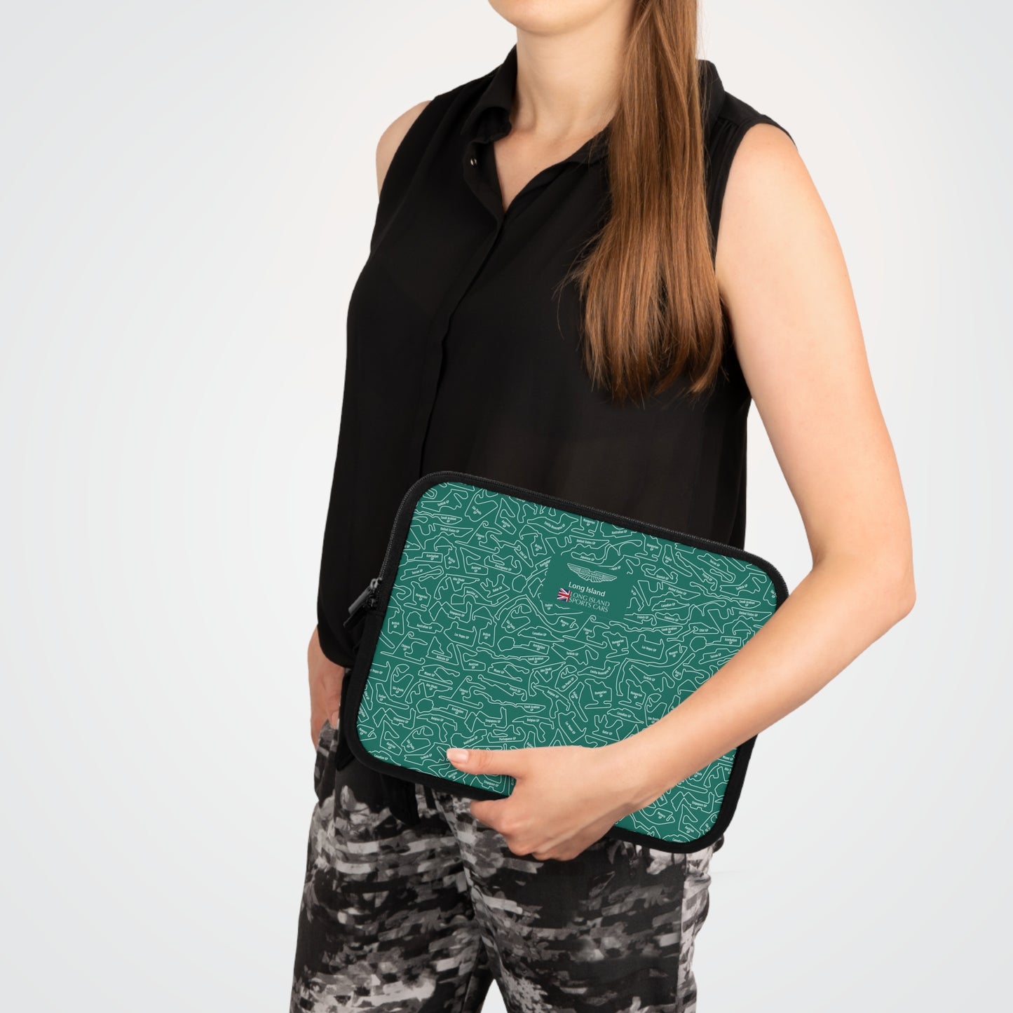 Long Island Sports Cars | Aston Martin Long Island | F1 Racetrack Laptop Sleeve