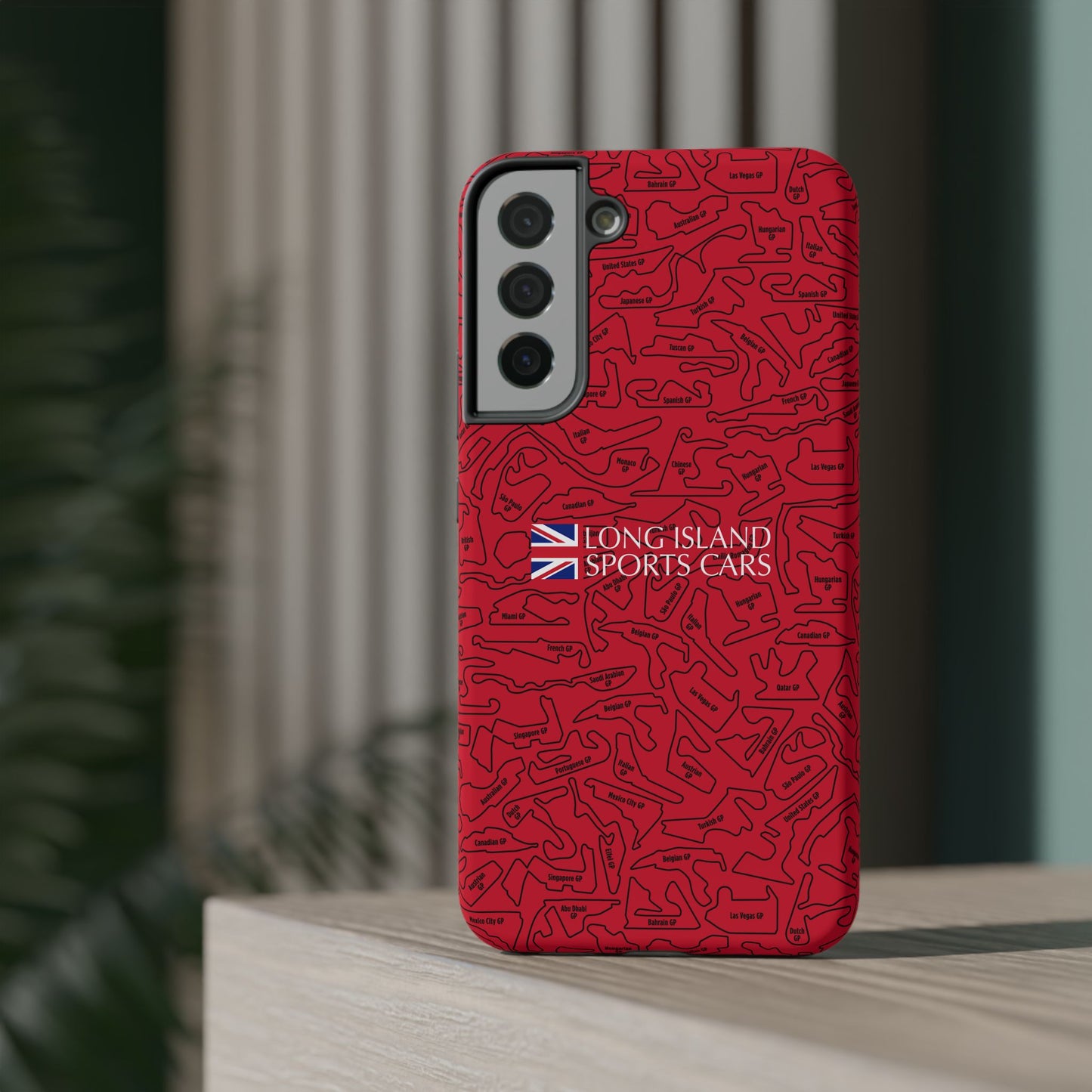 Long Island Sports Cars F1 race Track Inspired Impact-Resistant Phone Case