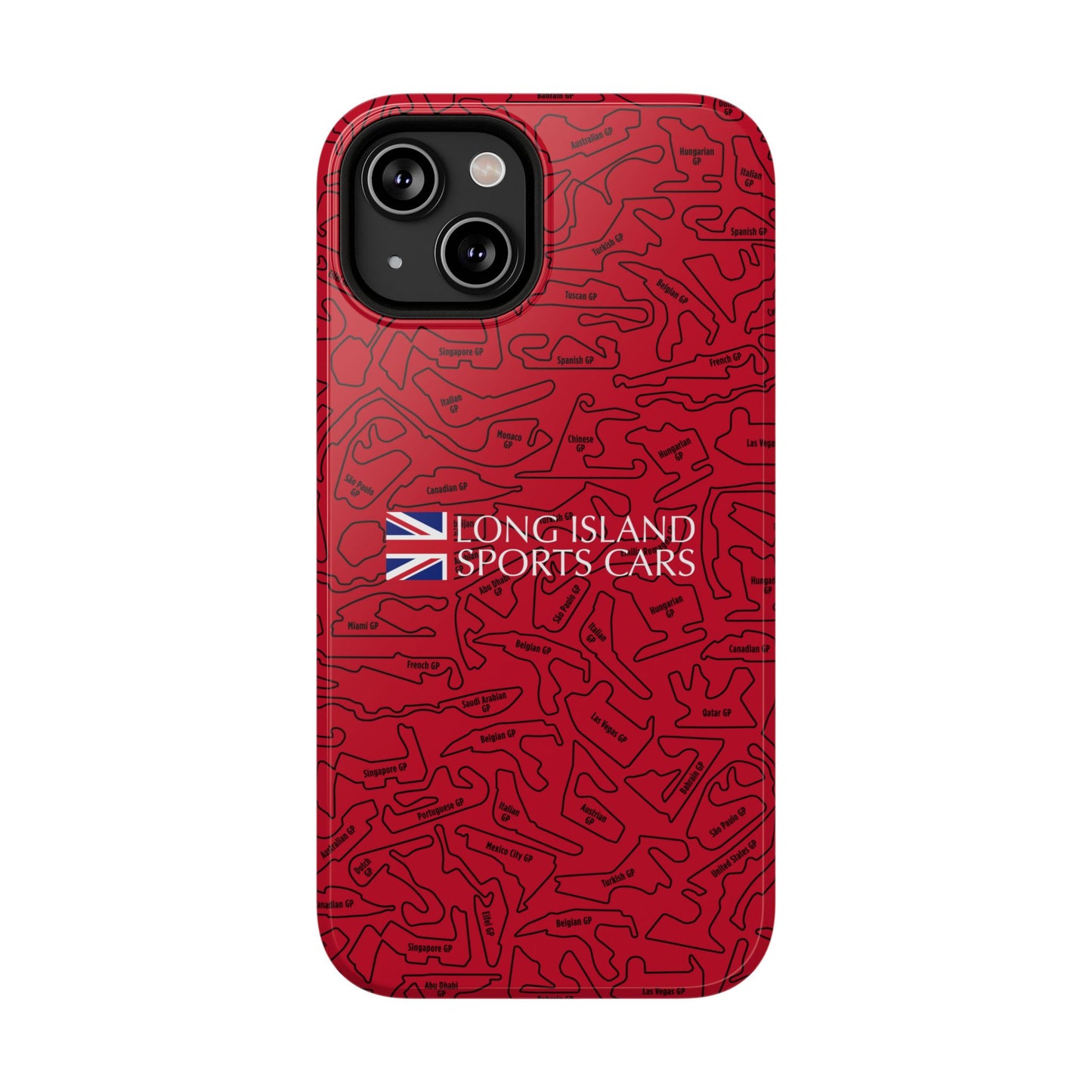 Long Island Sports Cars F1 race Track Inspired Impact-Resistant Phone Case