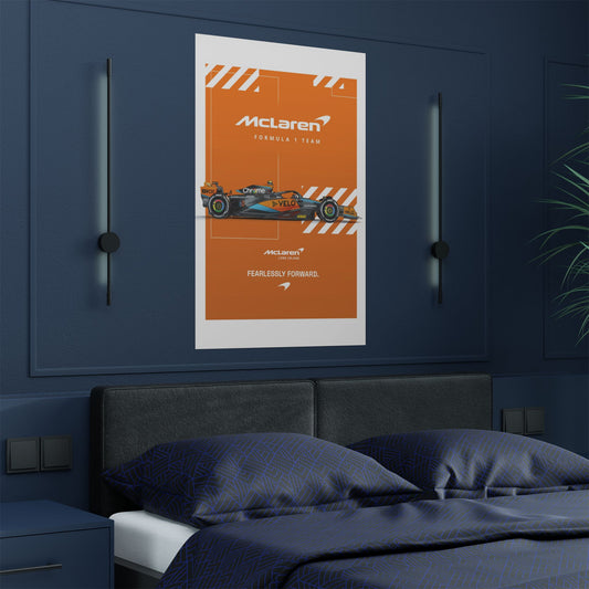 McLaren Long Island F1 inspired Satin Poster - Fearlessly Forward Home Decor