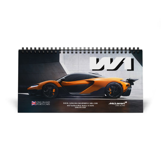 McLaren Long Island McLaren W1 inspired Automotive Desk Calendar 2026