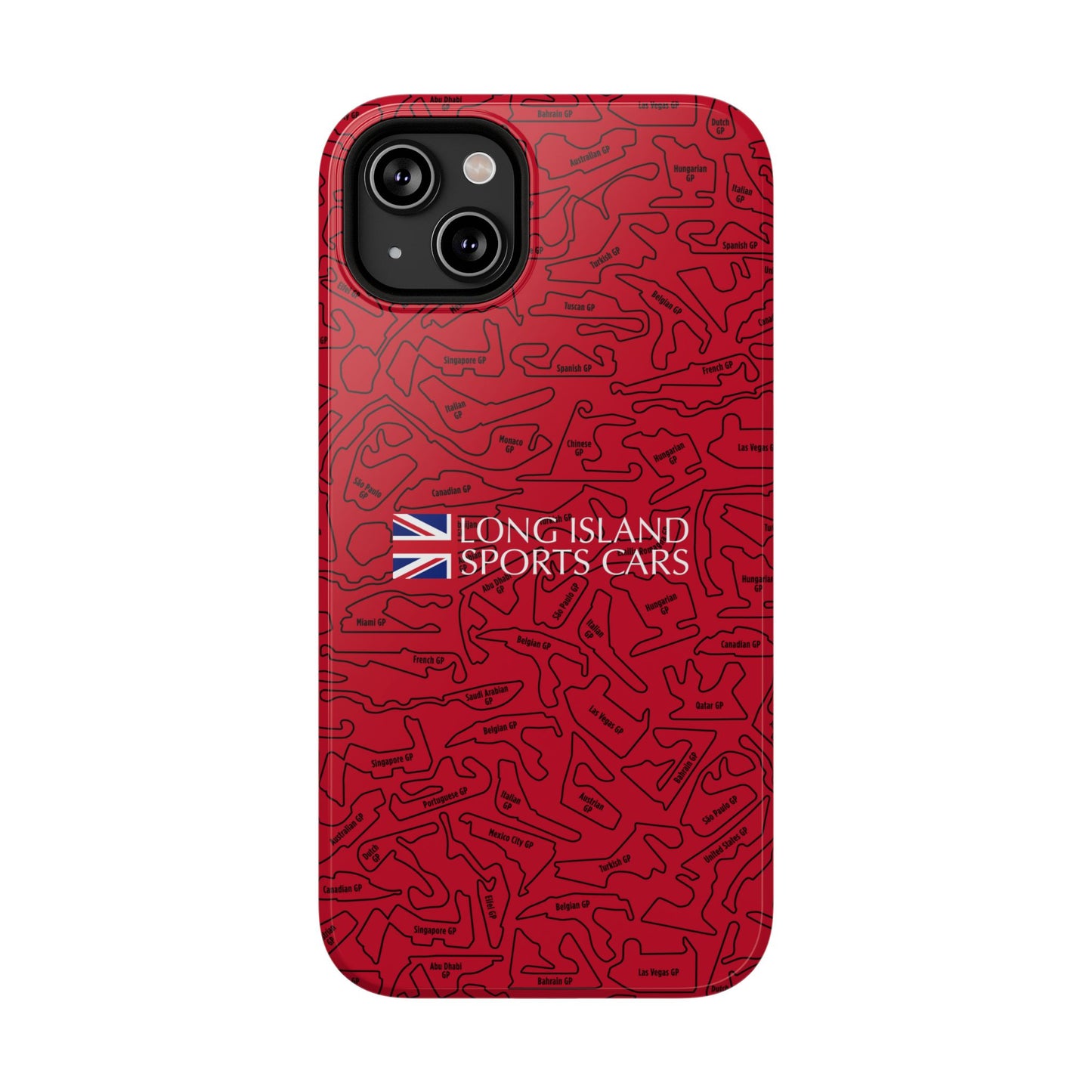 Long Island Sports Cars F1 race Track Inspired Impact-Resistant Phone Case
