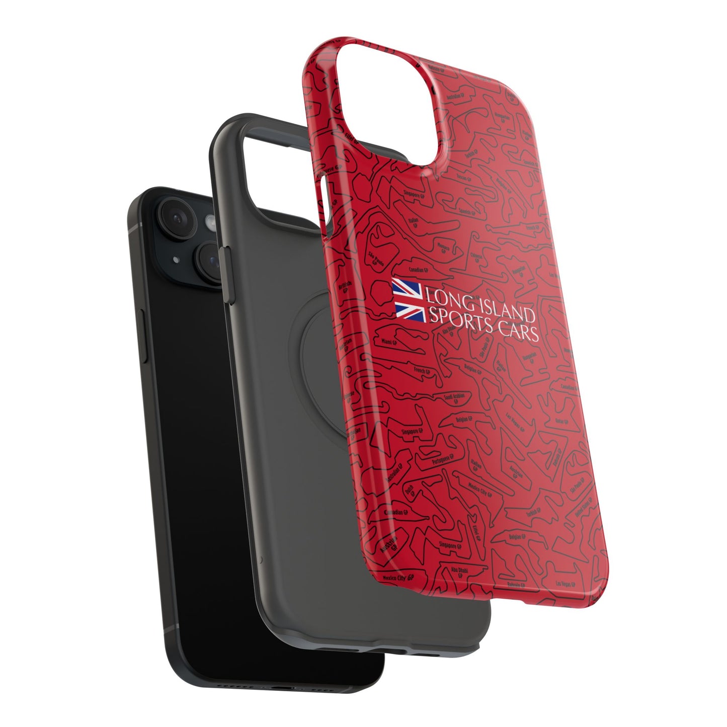 Long Island Sports Cars F1 race Track Inspired Impact-Resistant Phone Case