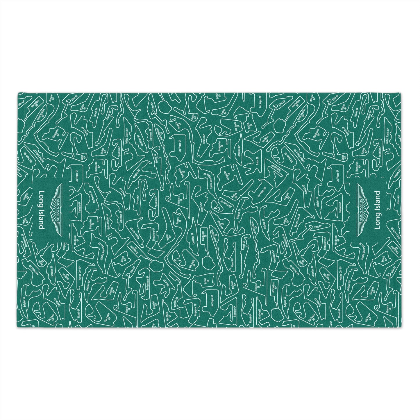 Aston Martin Long island F1 Racetrack Rally Towel