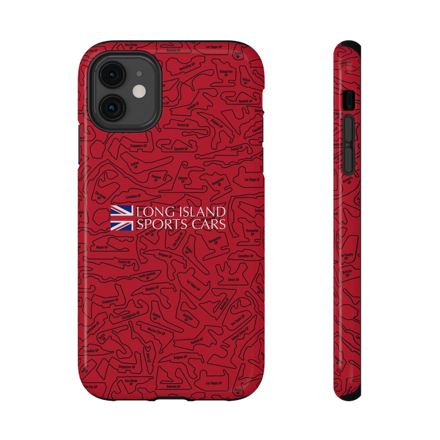 Long Island Sports Cars F1 race Track Inspired Impact-Resistant Phone Case