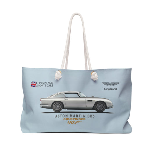 Aston Martin Long Island DB5 Goldfinger 007 inspired Stylish Weekender Bag