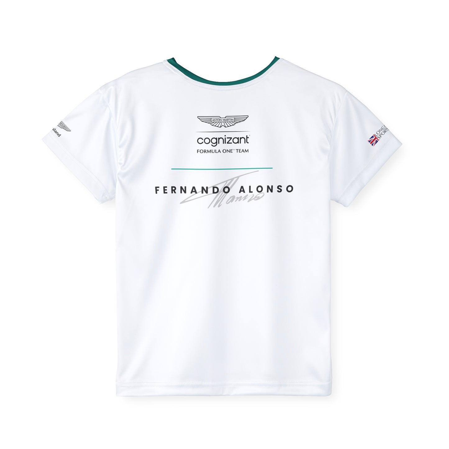 Kids Sports Jersey -Fernando Alonso Formula 1 inspired Design for Young Speed Enthusiasts