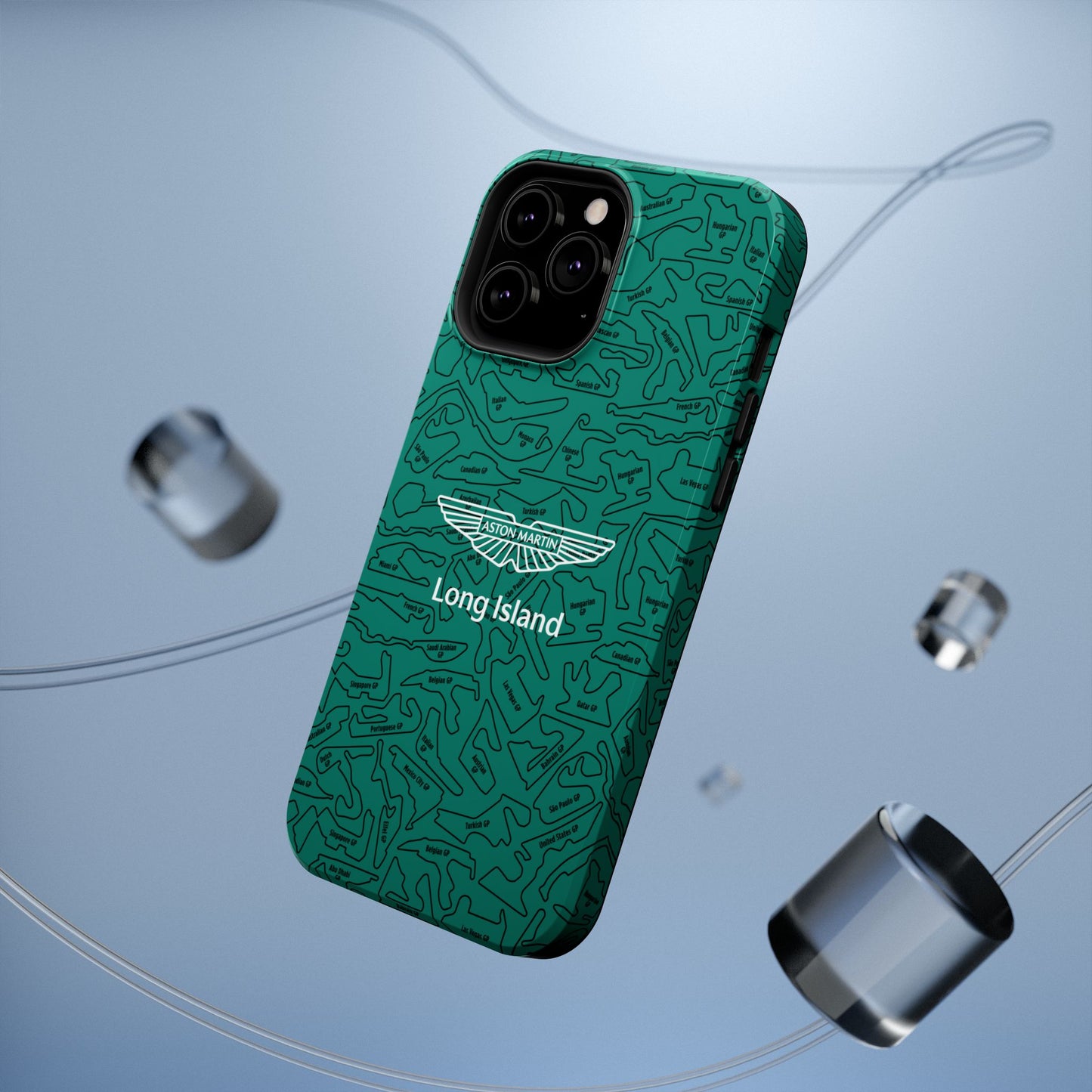Aston Martin Long Island F1 race Track Inspired Impact-Resistant Phone Case
