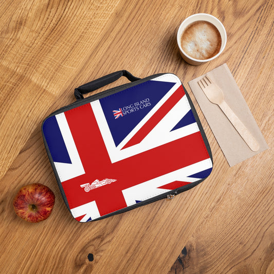 Long Island Sports Cars Flag Design Lunch Bag - Stylish Insulated Tote for Cars Enthusiasts