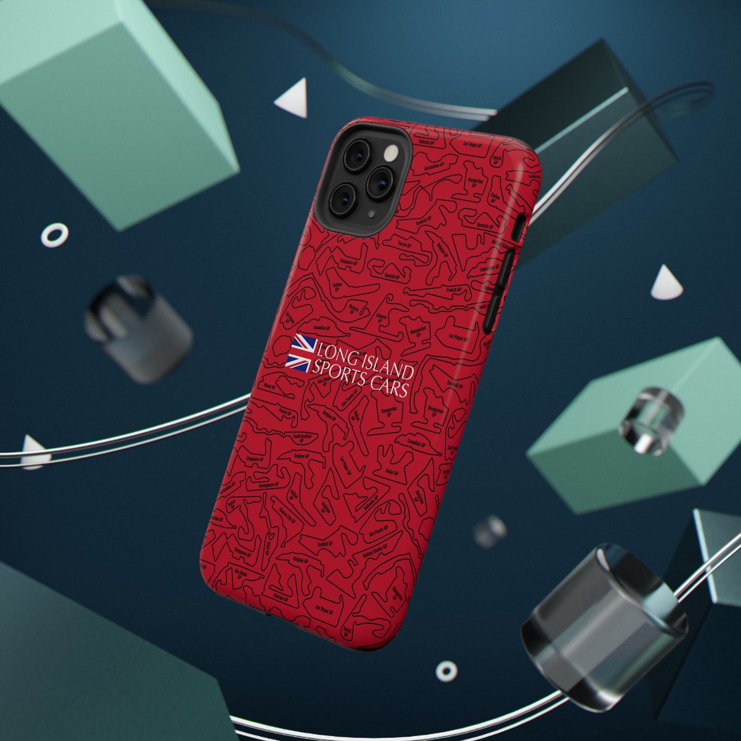 Long Island Sports Cars F1 race Track Inspired Impact-Resistant Phone Case