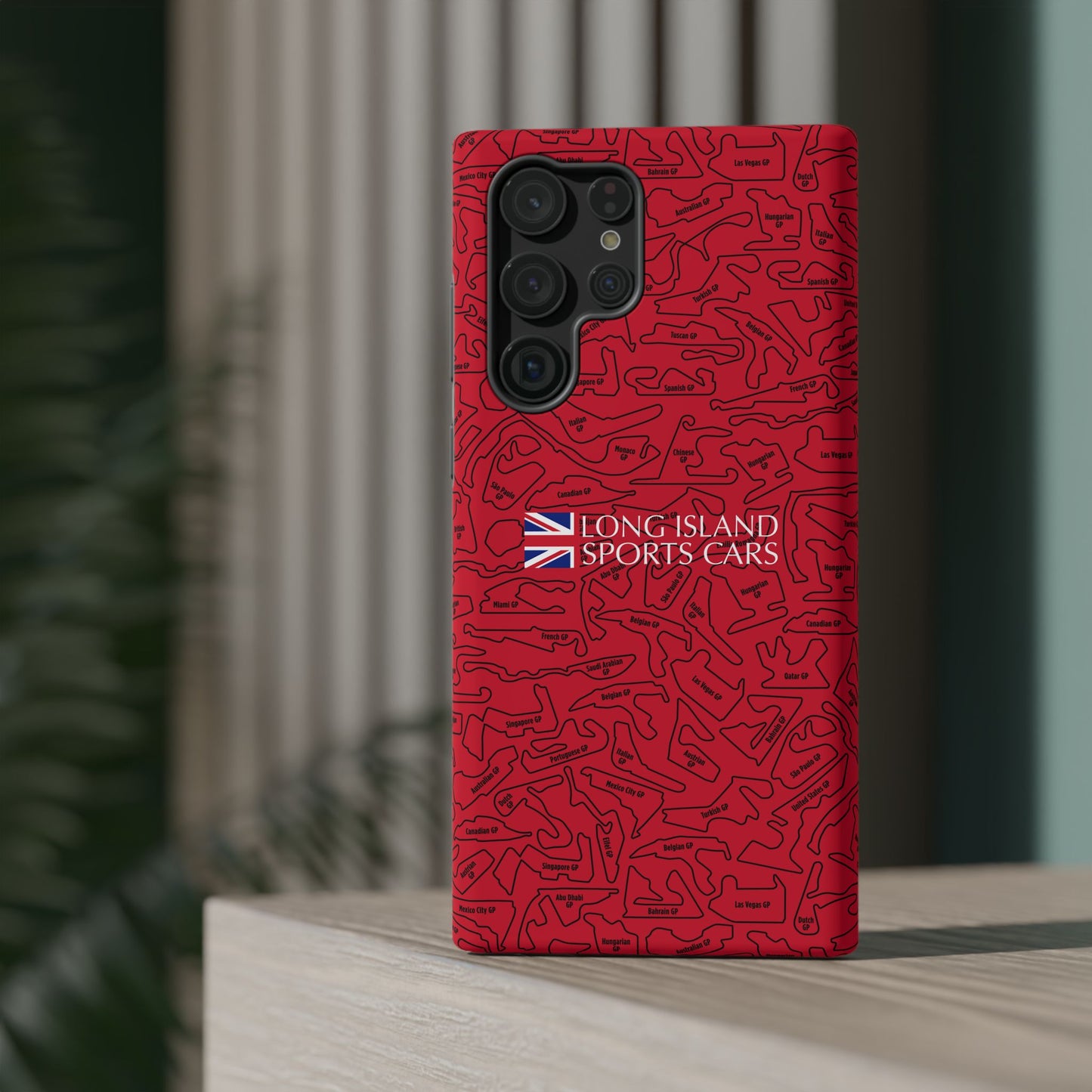 Long Island Sports Cars F1 race Track Inspired Impact-Resistant Phone Case
